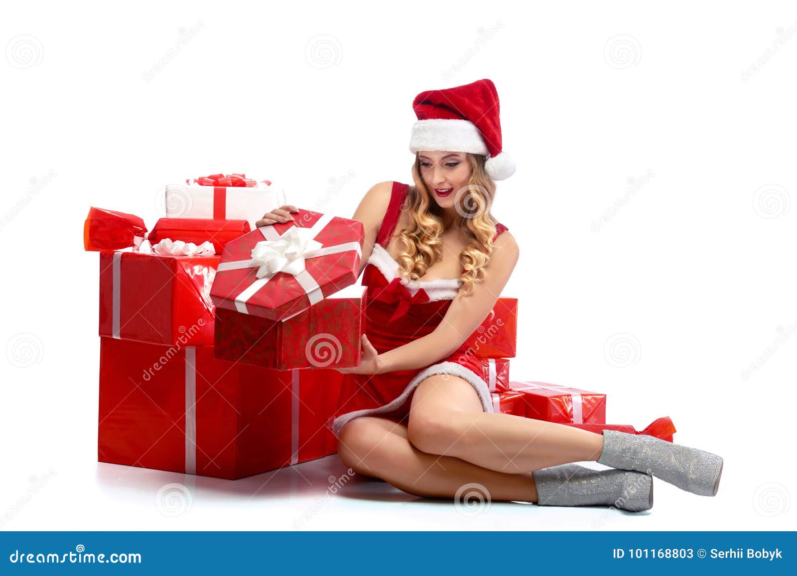Girl As Christmas Present