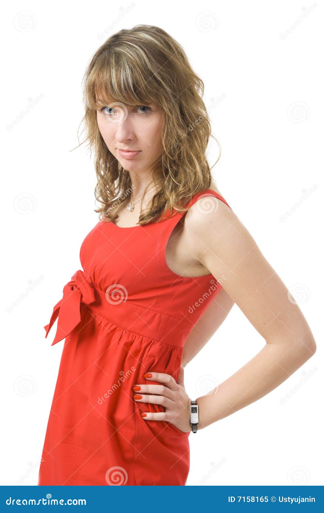 The young attractive girl stock image. Image of positivity - 7158165