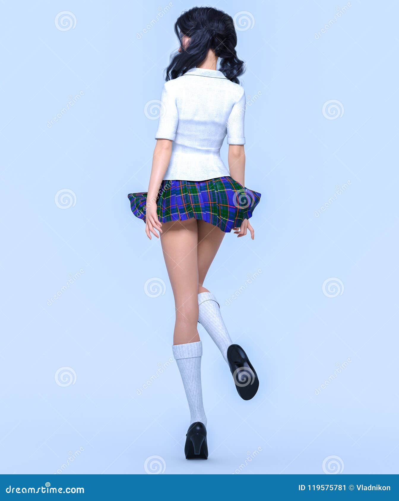 Censo nacional Ellos rescate Young Attractive Girl in School Uniform. Stock Illustration - Illustration of dress, fashion: 119575781 Censo nacional Ellos rescate Young Attractive Girl in School Uniform. Stock Illustration - Illustration of dress, fashion: 119575781