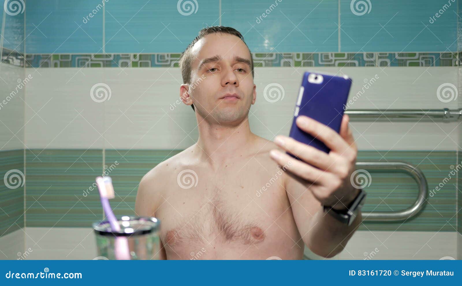 Guy bathroom selfies