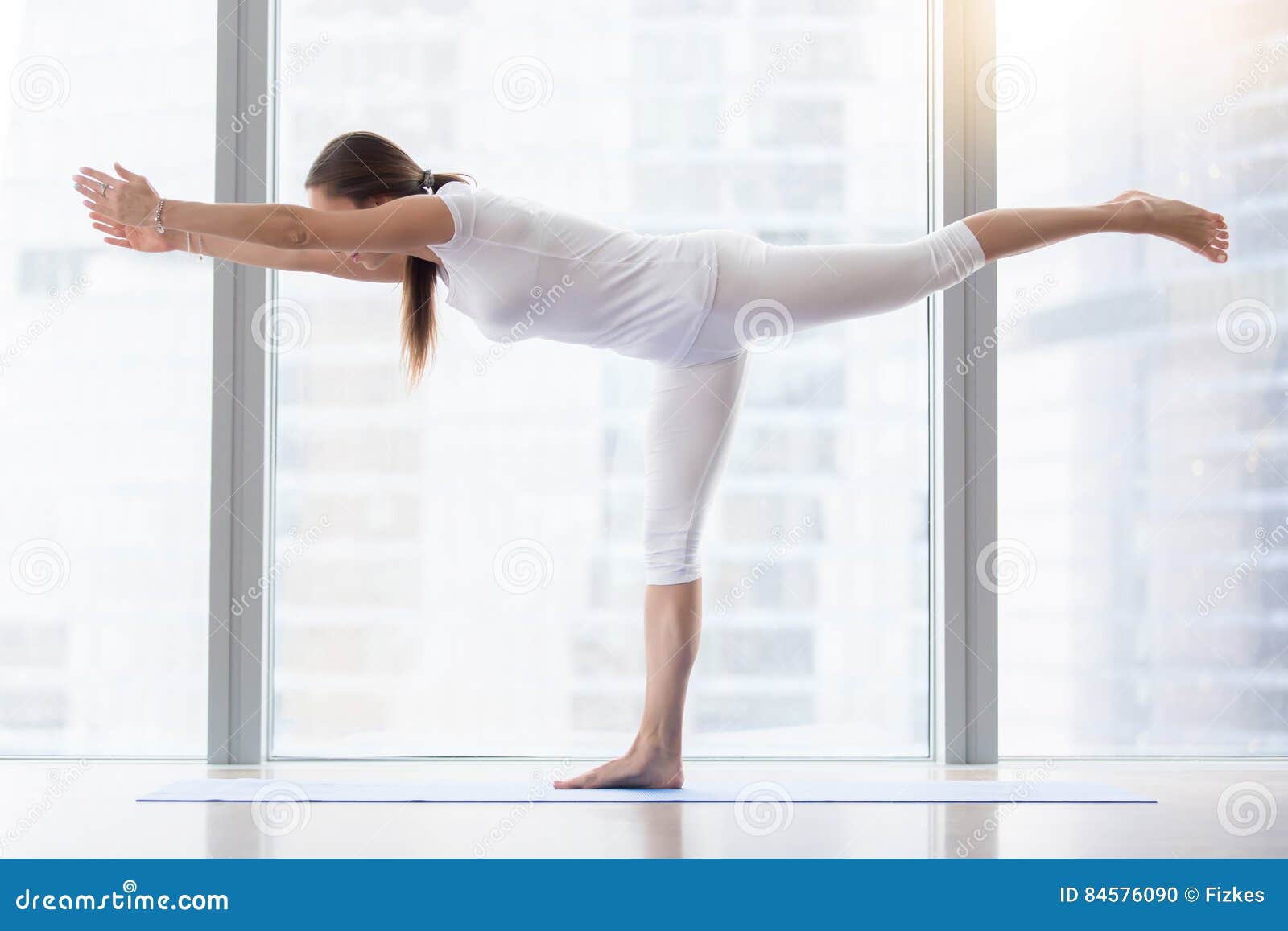 Balancing Stick Pose. Tuladandasana Stock Photo - Image of practices,  relaxation: 238107346