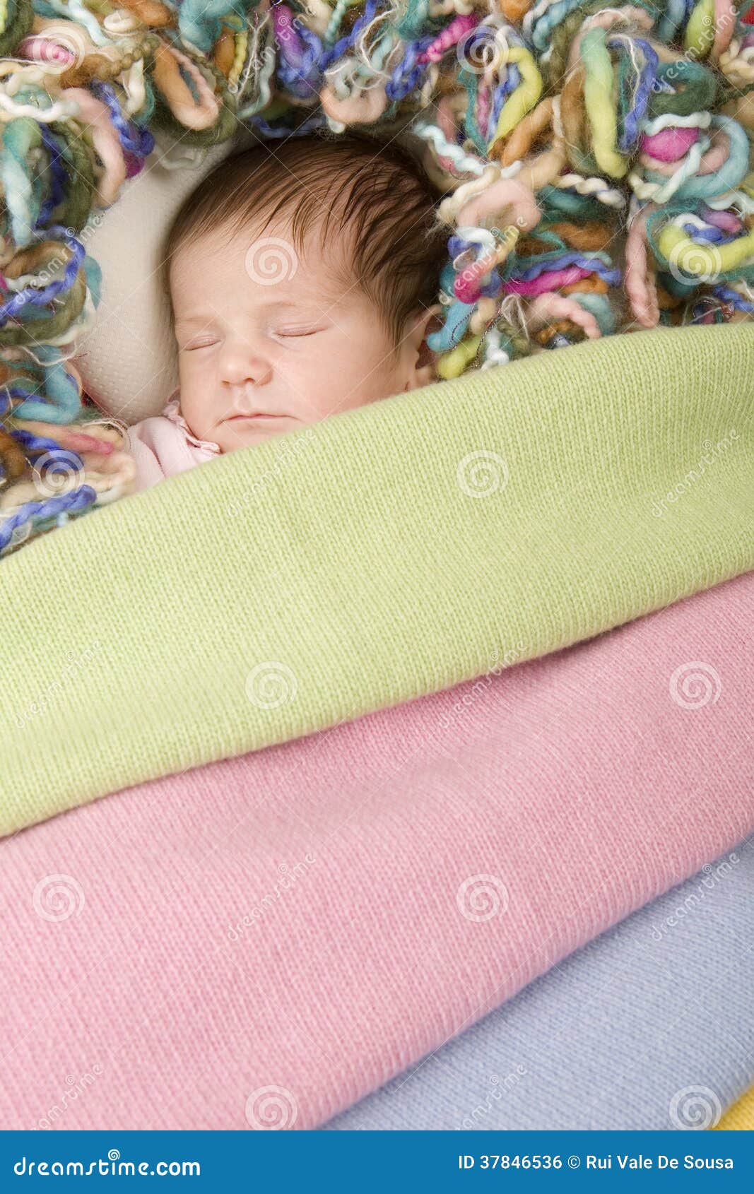 Young baby sleeping stock photo. Image of portrait, blanket 37846536