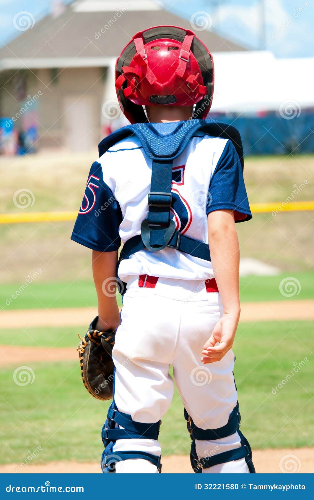 Young Baseball Catcher During Game. Stock Photo Image 32221580
