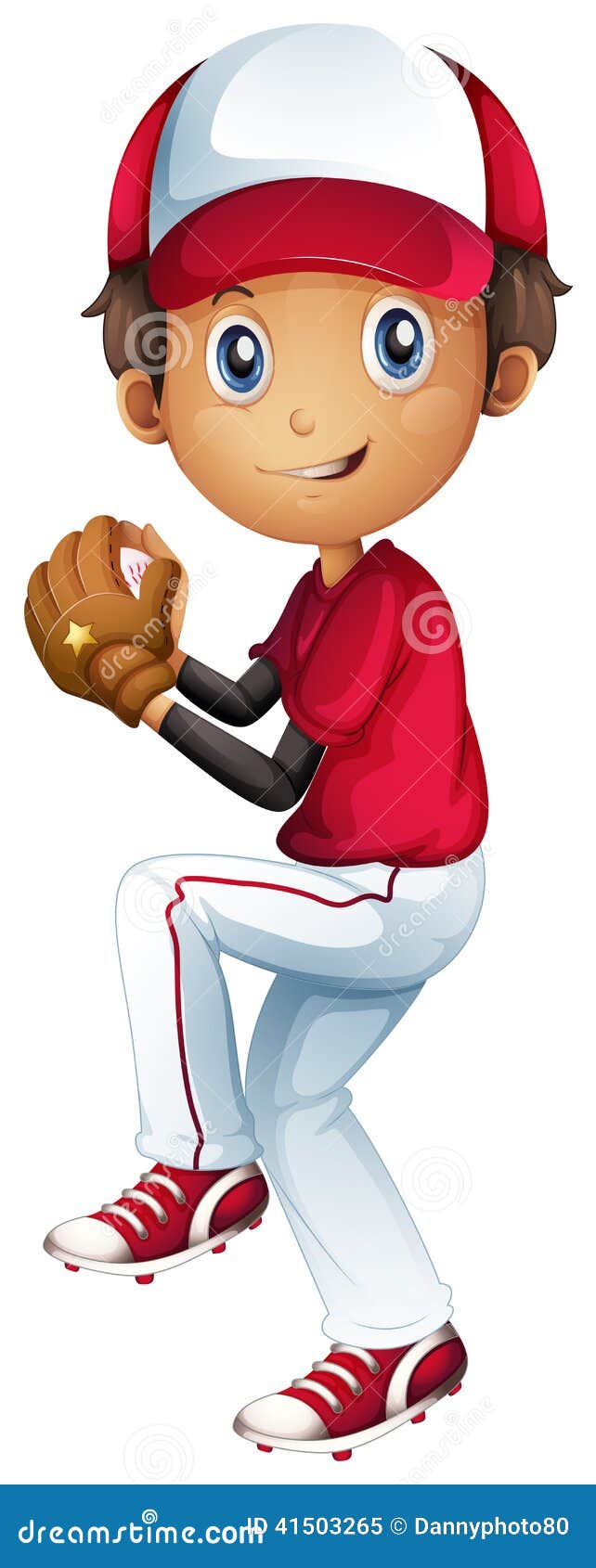 A young baseball catcher stock vector. Illustration of catcher 41503265