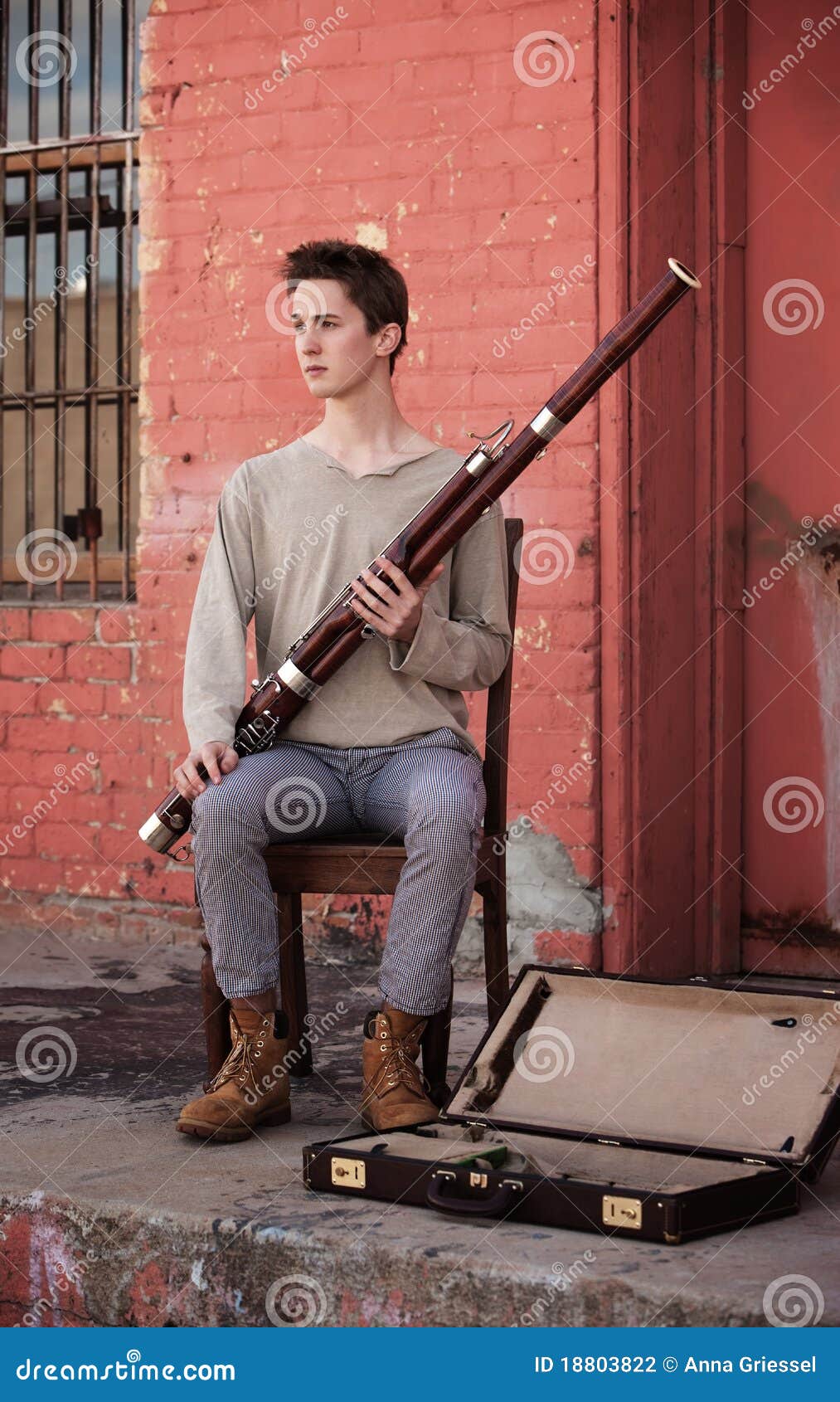 Young Bassoon Musician stock photo. Image of performer 18803822