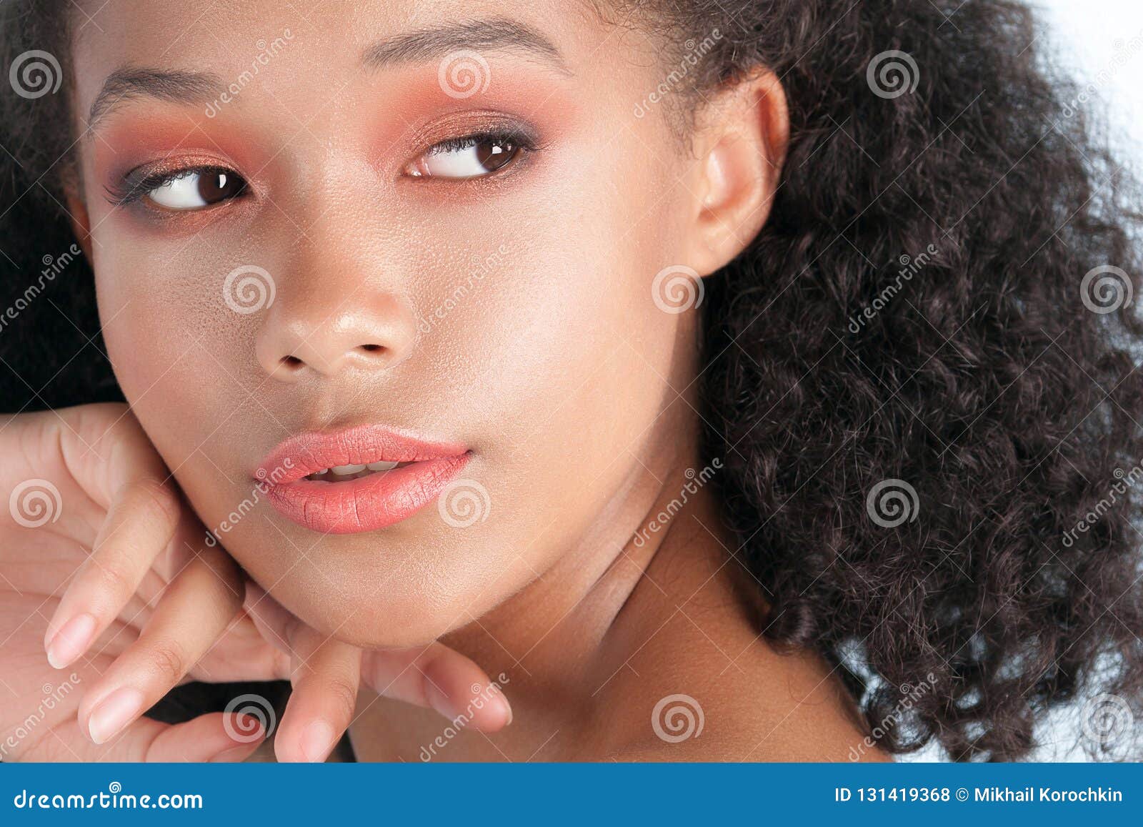 Young Beautiful Woman With Clean Perfect Skin Through Gap In Car Stock Photo - Image of fracture 