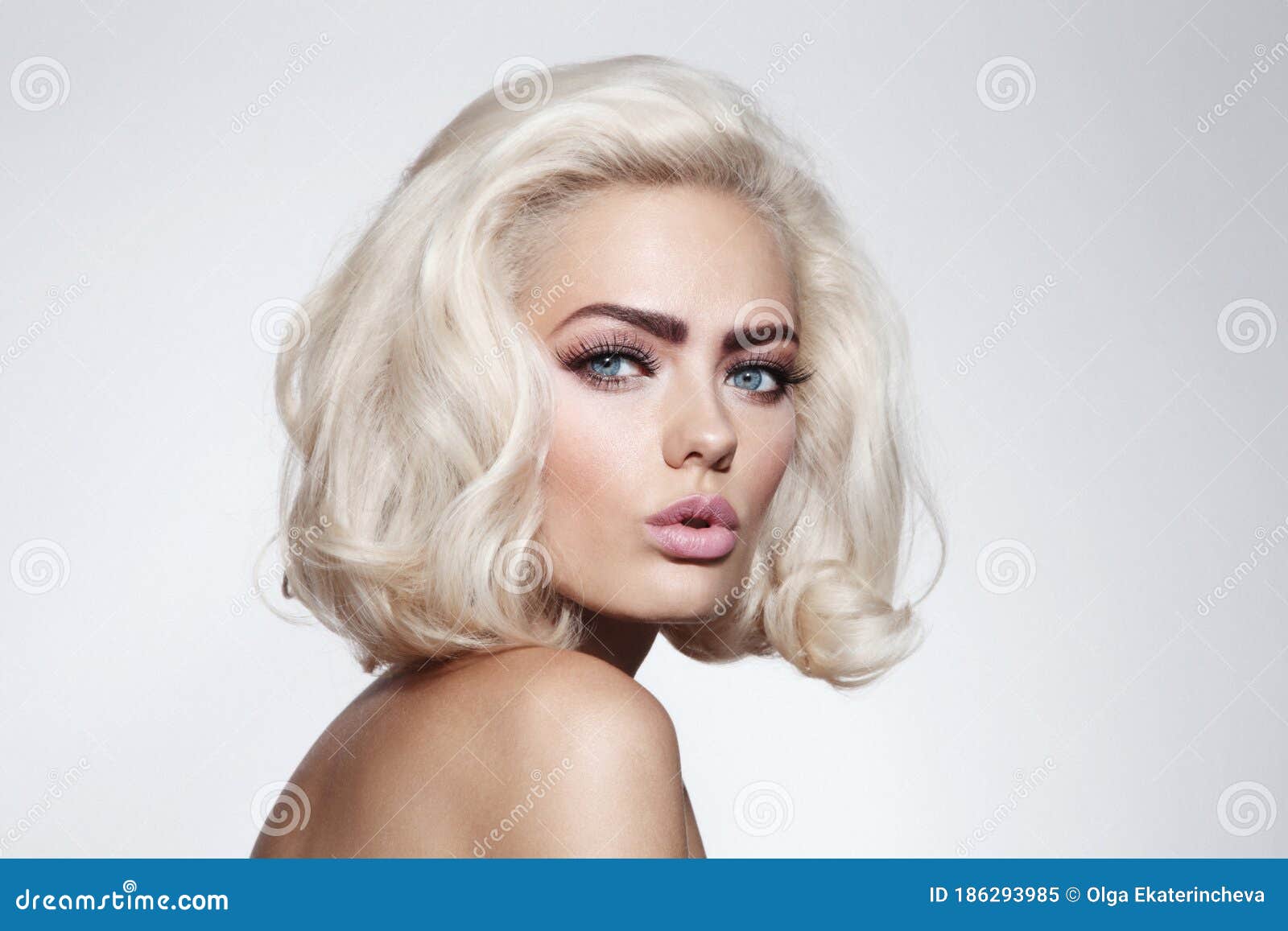 Frosty Makeup - Cool Elegance.Portrait, Close-up On The Face Of A Woman In  A Fancy Makeup. Stock Photo, Picture and Royalty Free Image. Image 38736774.