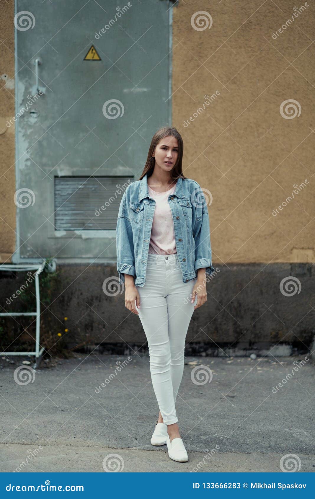 blue denim t shirt