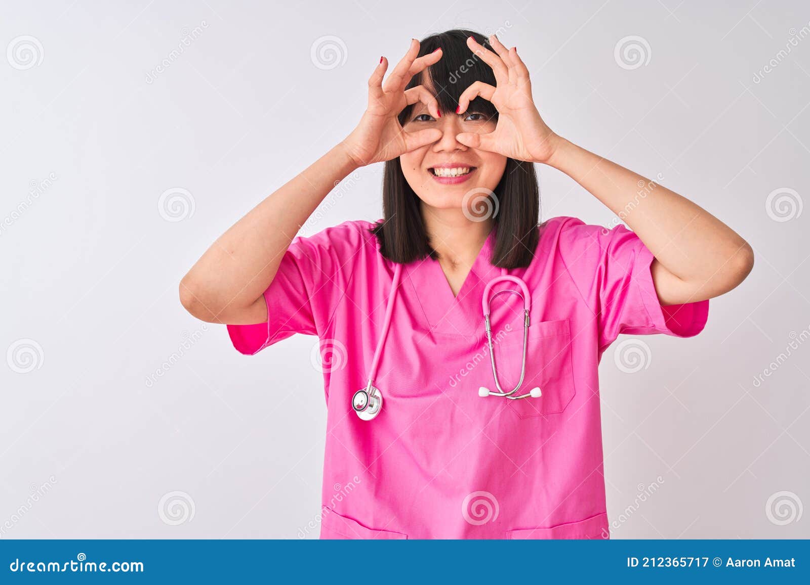 Young nurse woman wearing mask and stethoscope with angry 