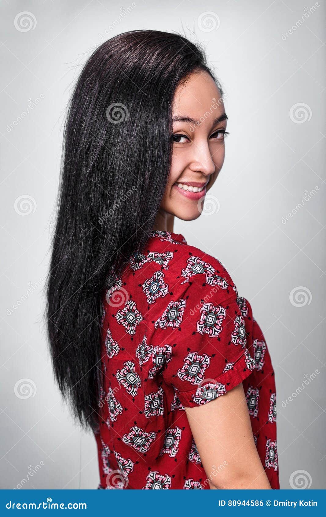 Young Beautiful Girl with Long Black Hair Stock Photo - Image of latin ...