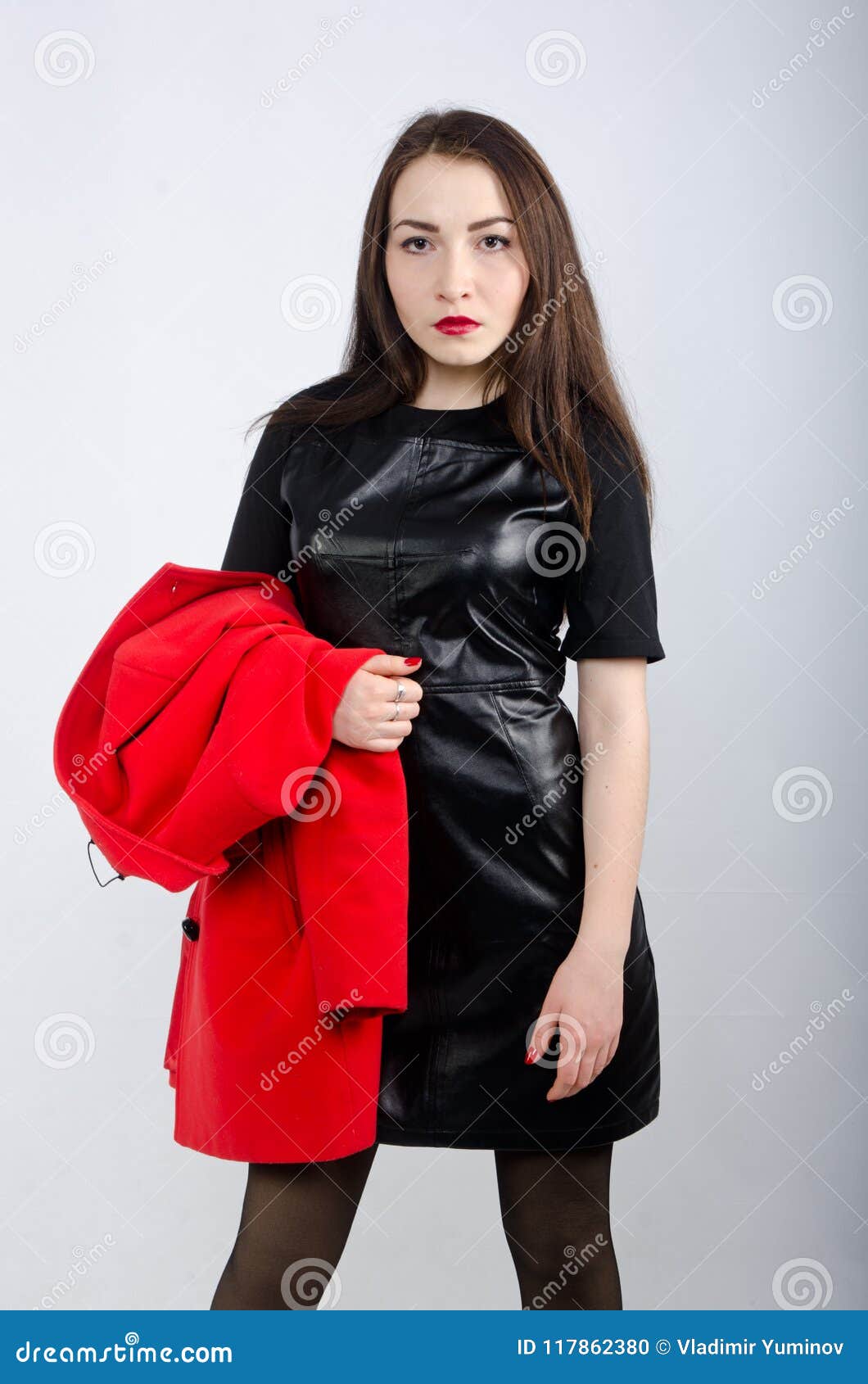 Young Beautiful Girl in Coat Stock Photo - Image of extraordinary ...