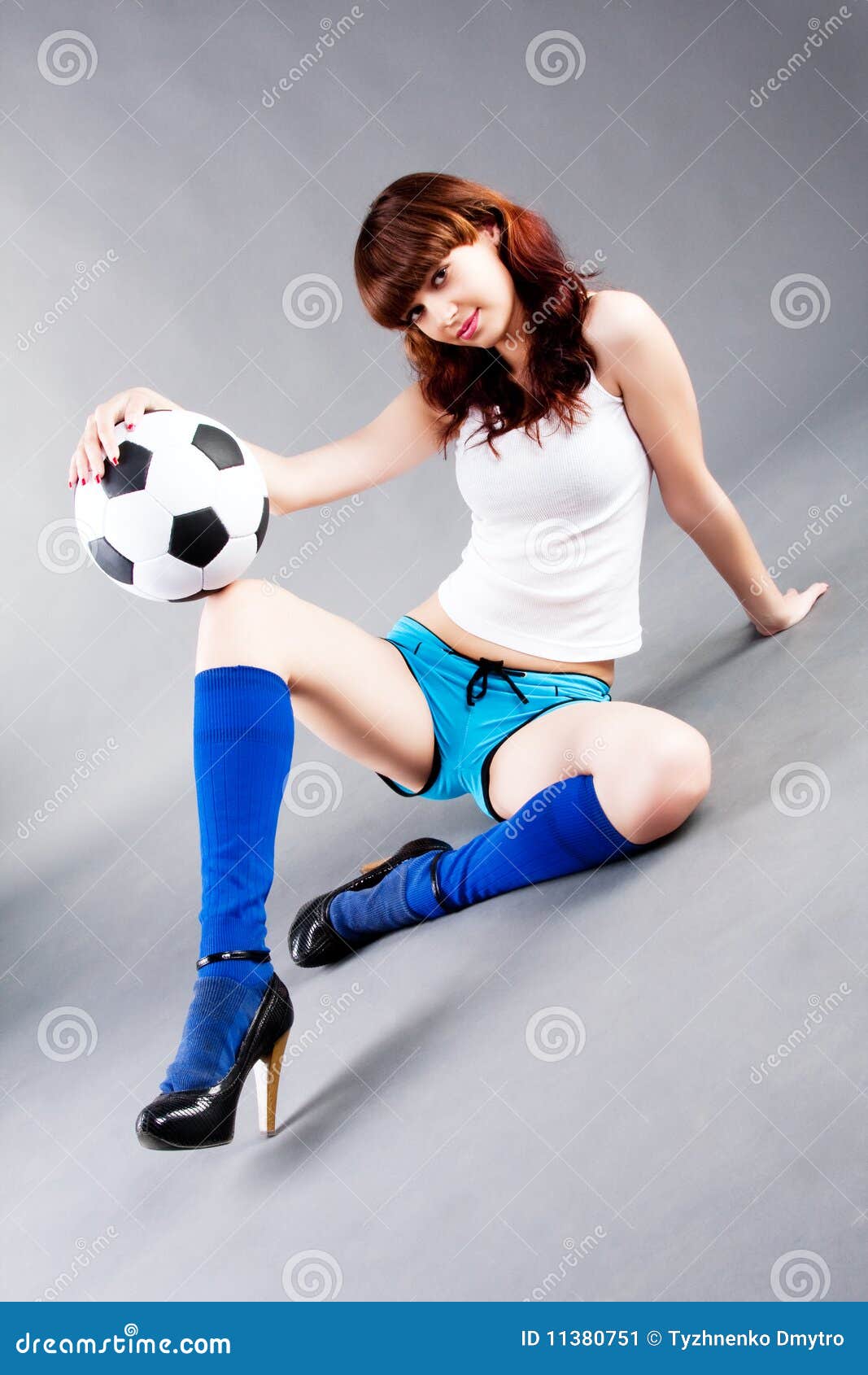 Slideshow dildo on soccer ball.