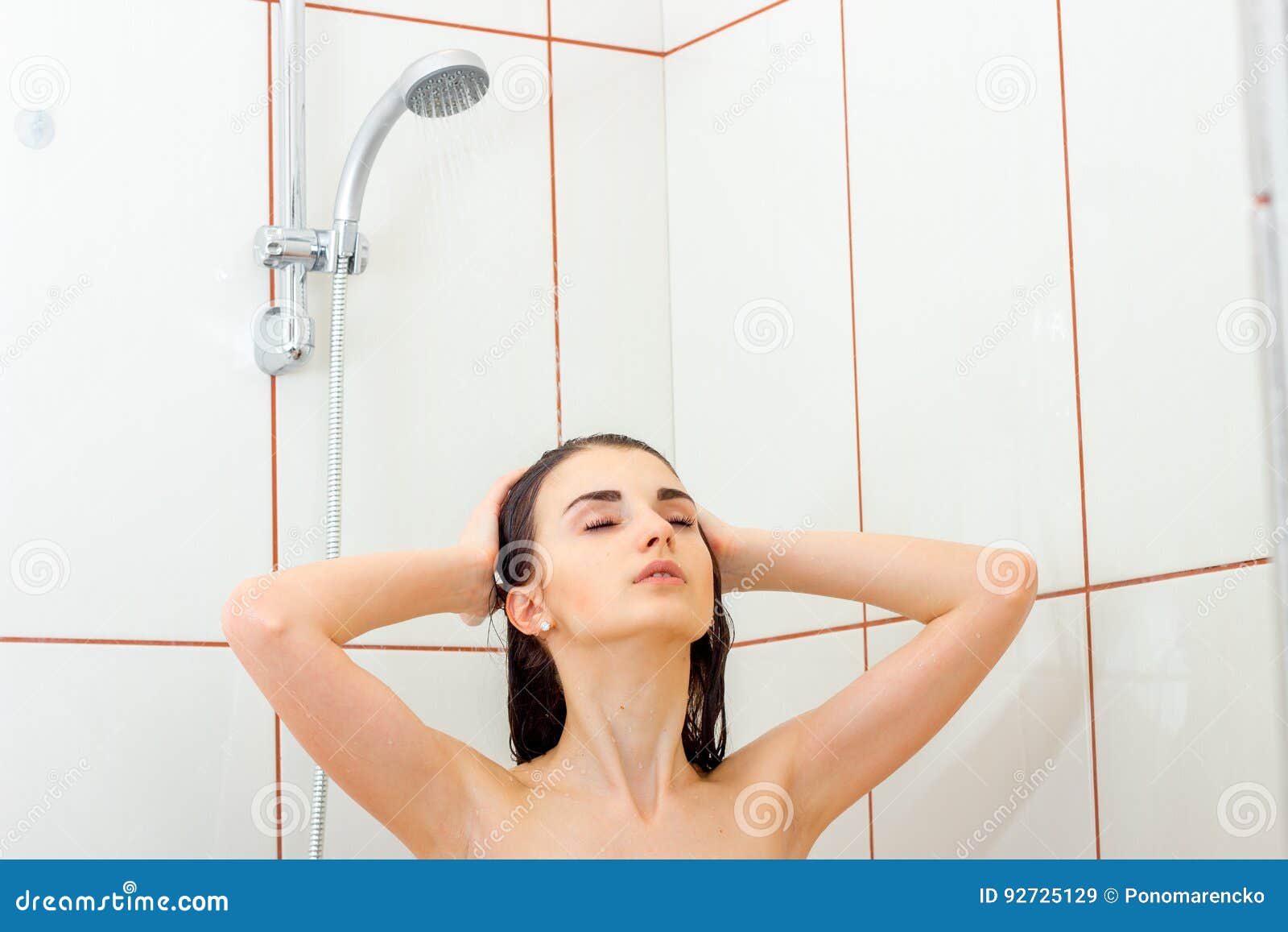 Shower brunette