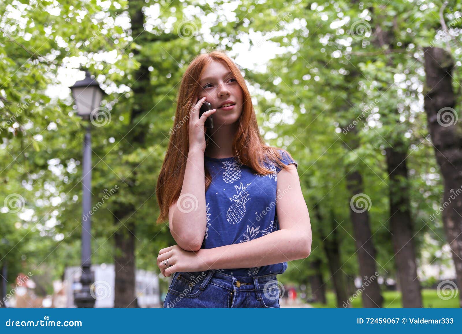 Young Beautiful Girl Talking On Cell Phone Stock Image Image Of Chat Girl 72459067