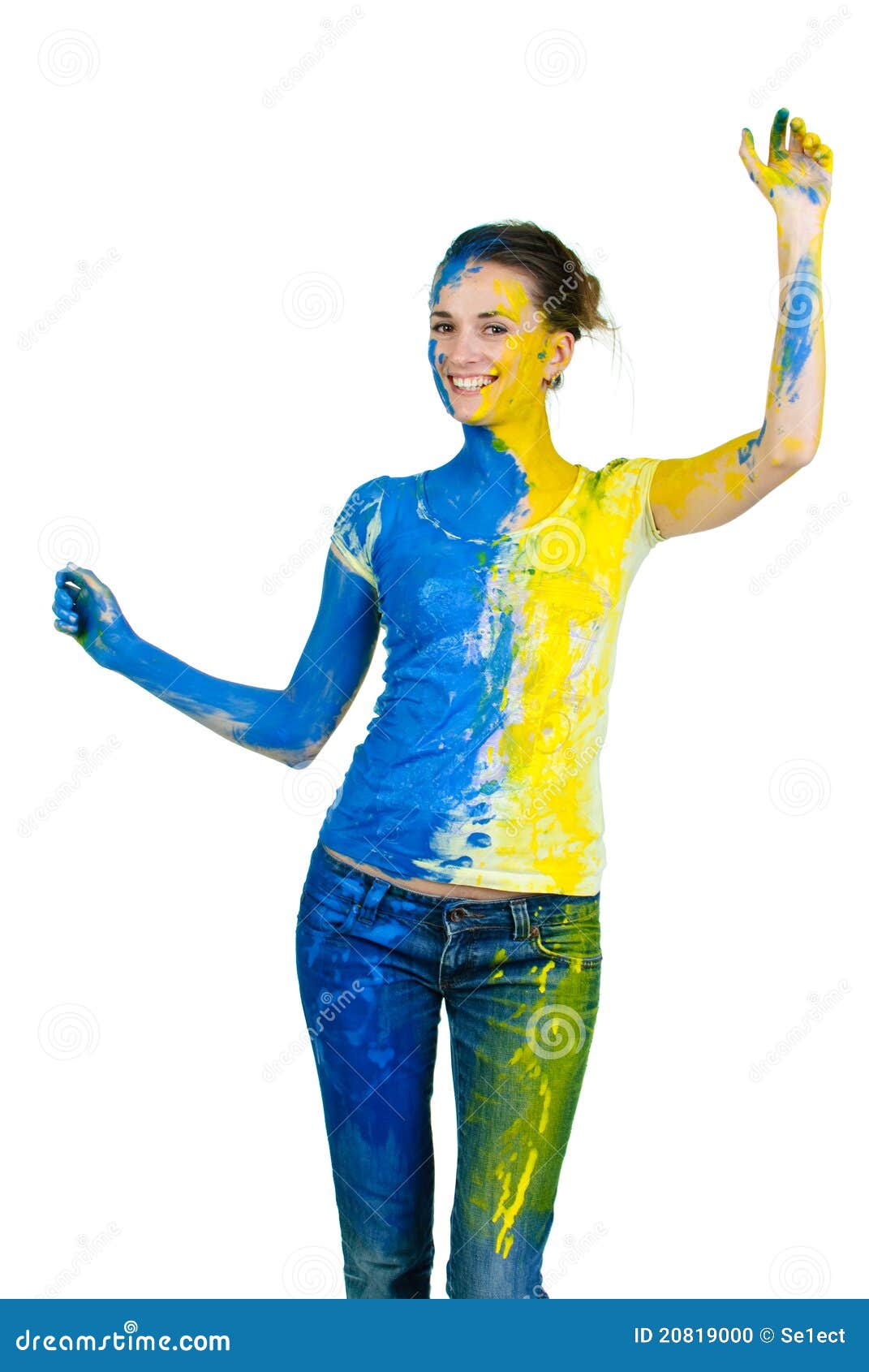 Young Beautiful Painted Woman Stock Photo - Image: 20819000