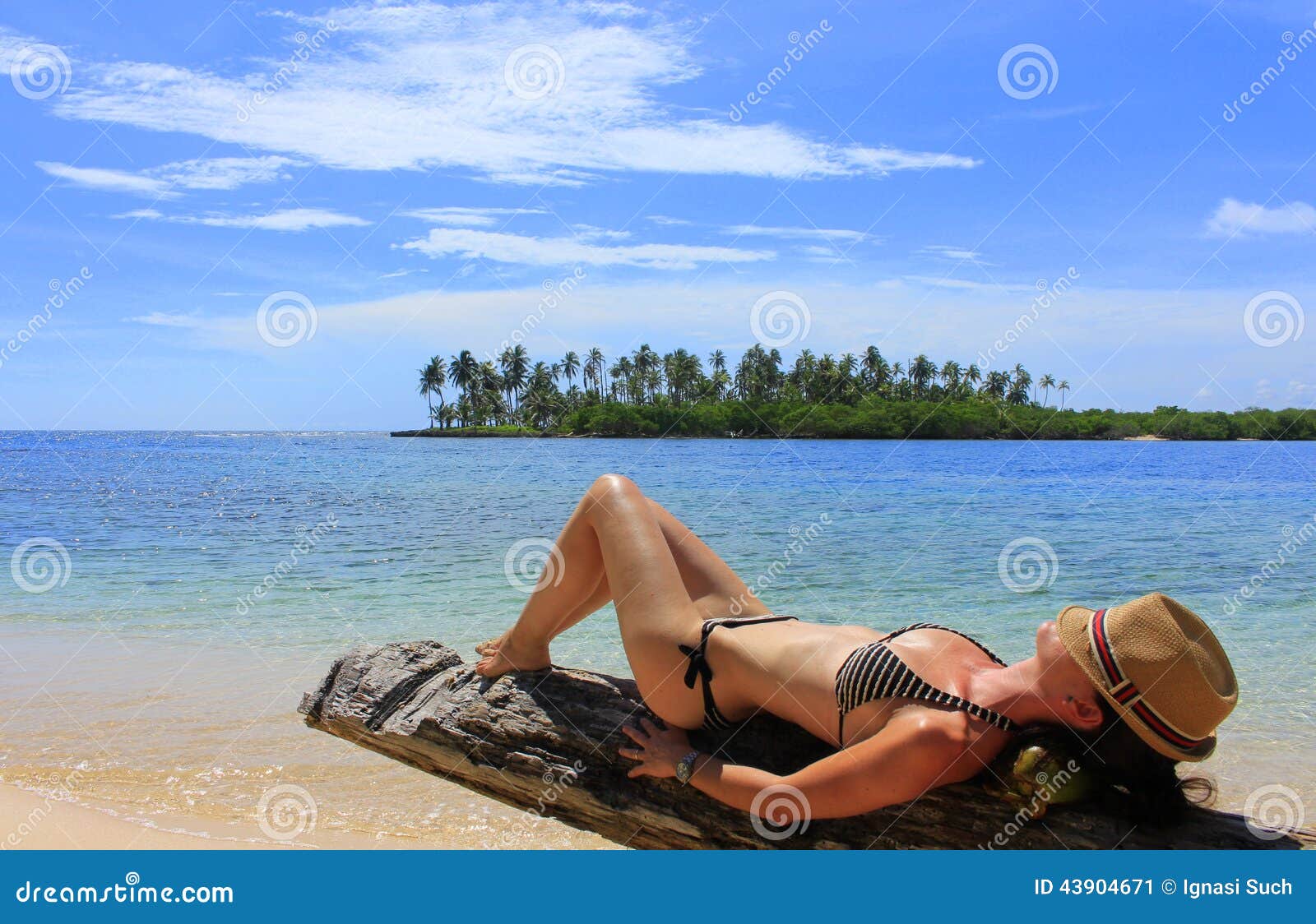 young beautiful woman enjoying her time and restin