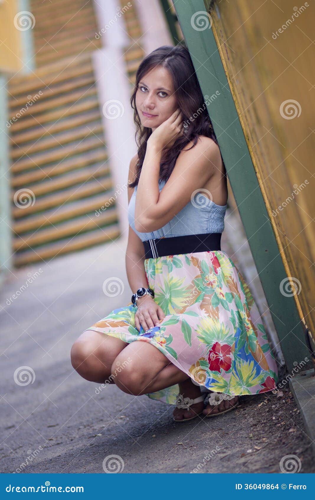 Young Beautiful Woman in Love Stock Photo - Image of adorable