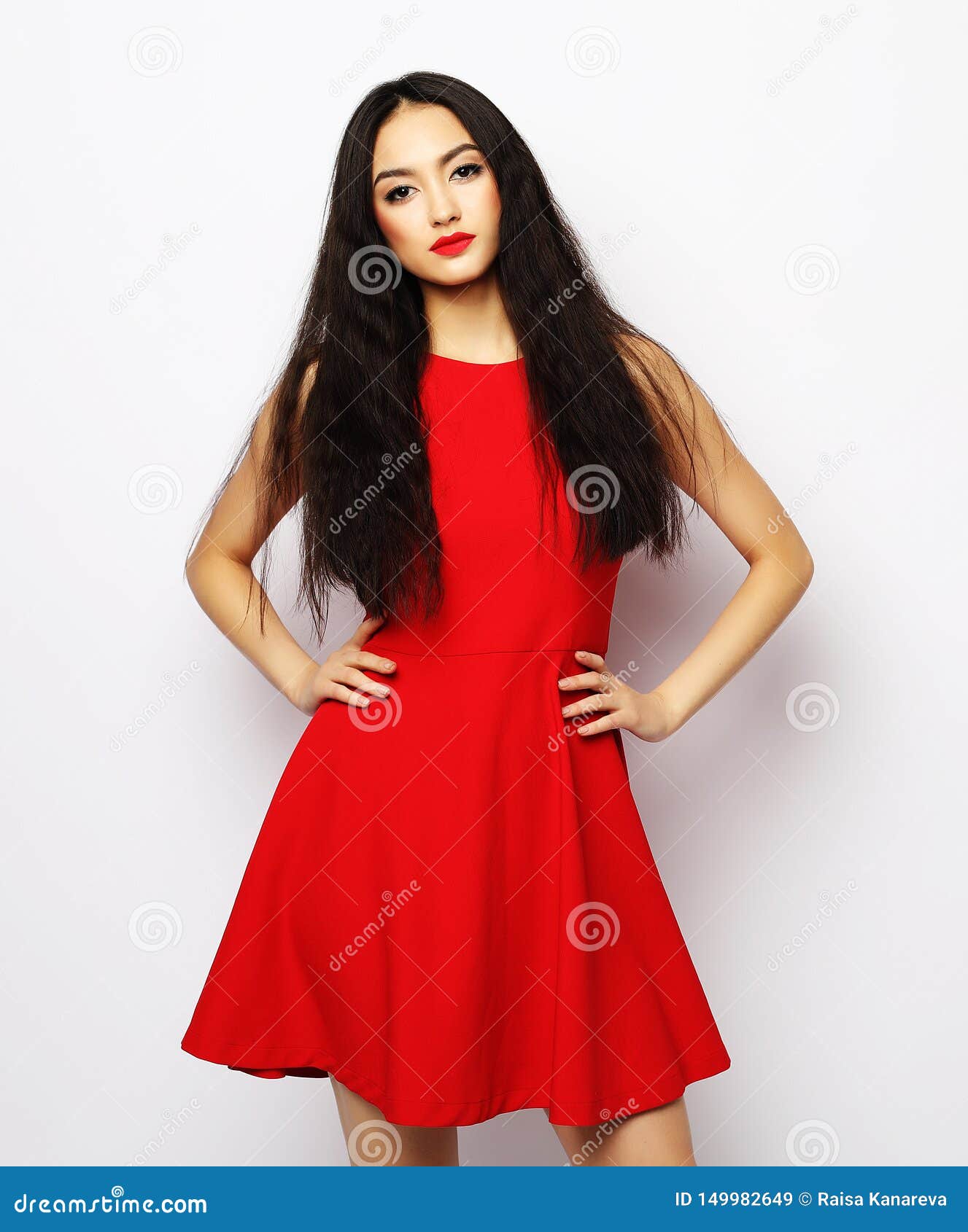 Young Woman Cocktail Dresses Stock Photo by ©eastfenceimage 402906458