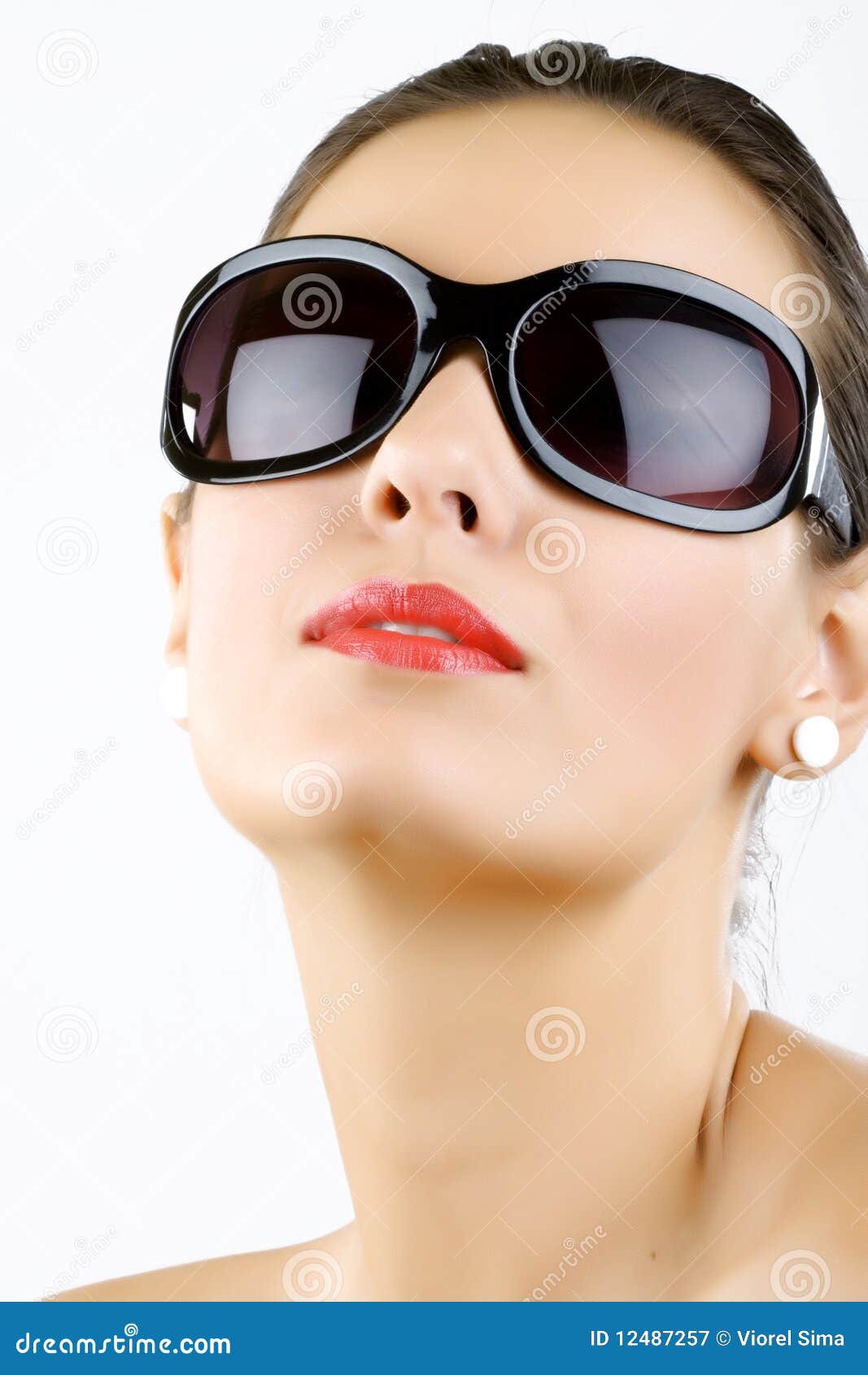 Young, Beautiful Woman Wearing Sunglasses Royalty Free Stock ...