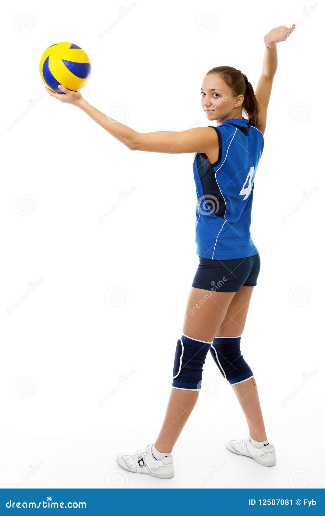 Young, Beauty Volleyball Player Stock Image Image of competition