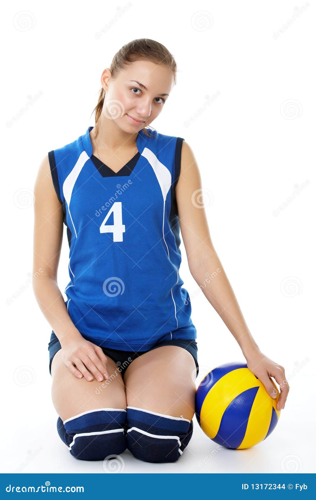 Young, Beauty Volleyball Player Stock Photo - Image of health, compete ...