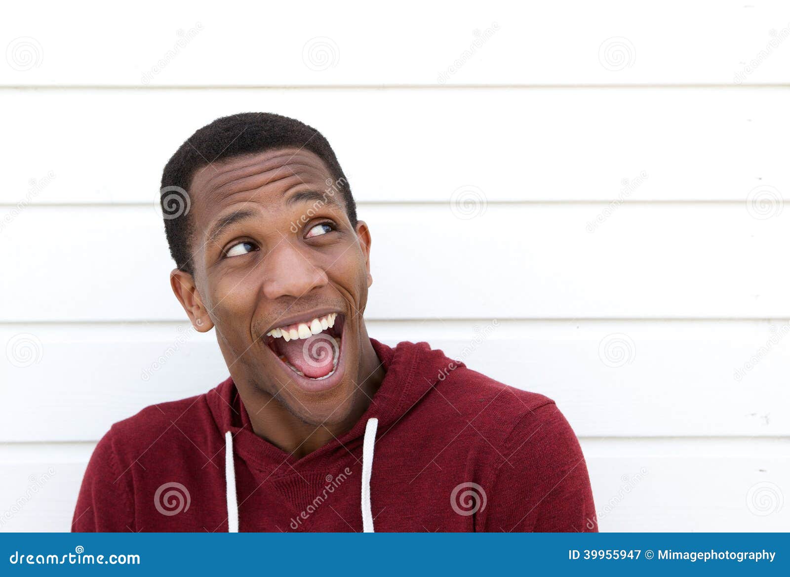 Young Black Man with Funny Expression Stock Image - Image of looking,  fashion: 39955947