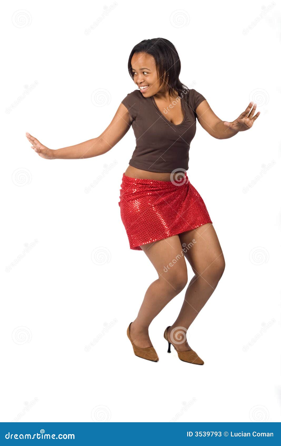 Black Girl Dancing On Table