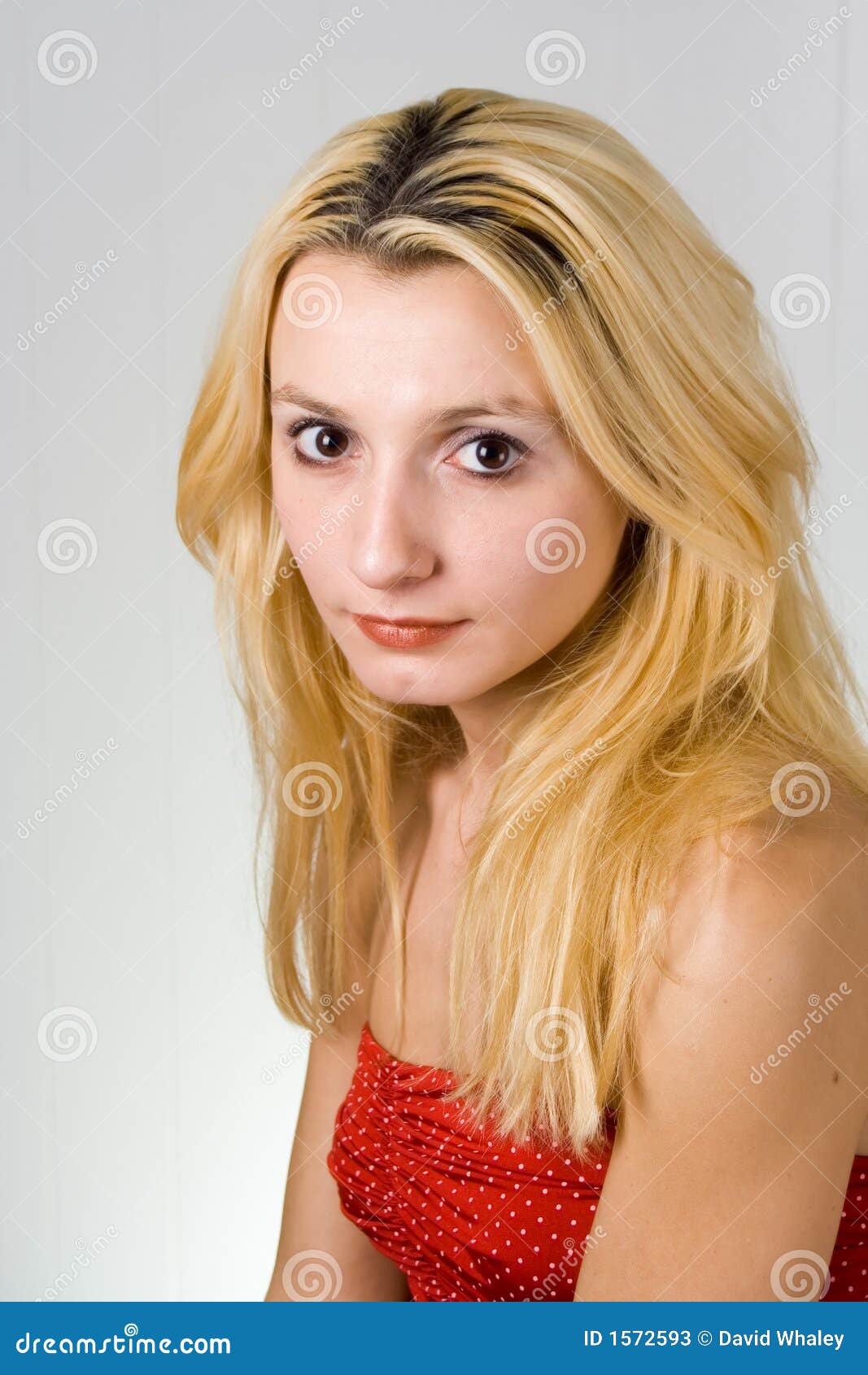 Young blond haired woman stock image. Image of details - 1572593