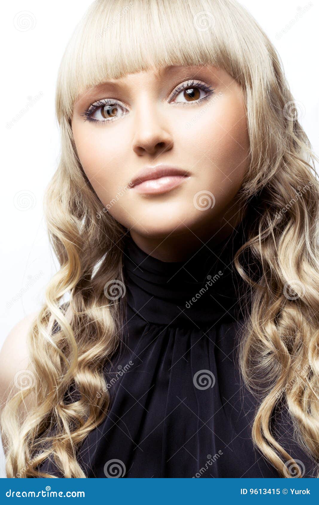 Young blonde stock image. Image of female, beauty, curls - 9613415
