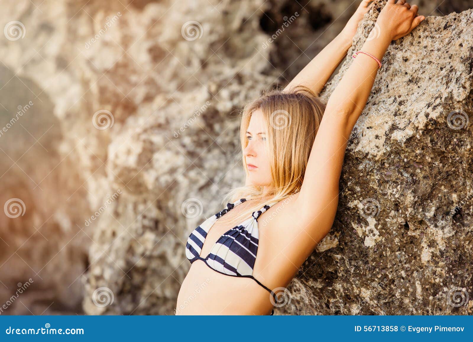 over Bikini leaning