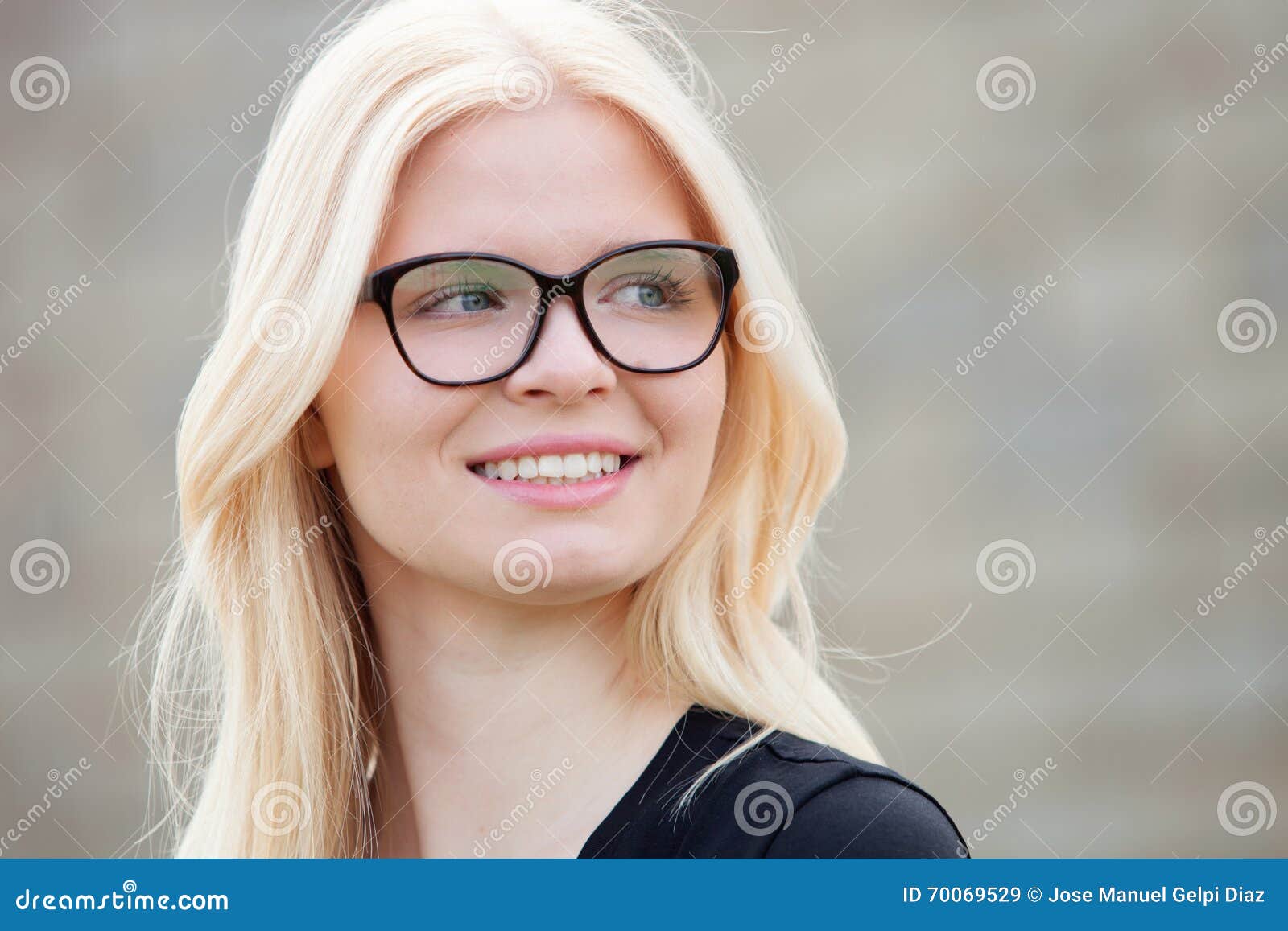 Blonde Nerdy Teen Glasses