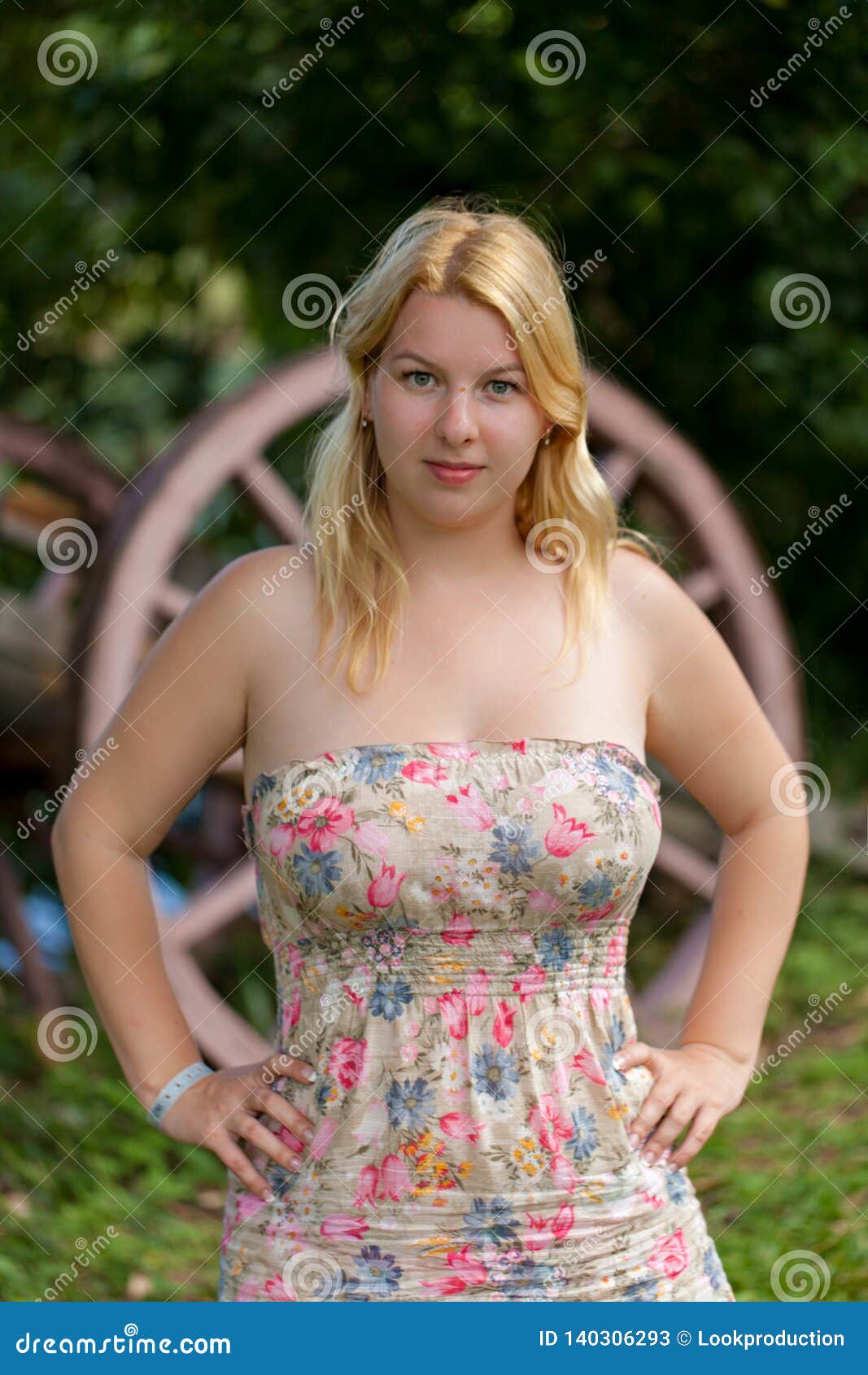 Busty Girl In Summer Dress