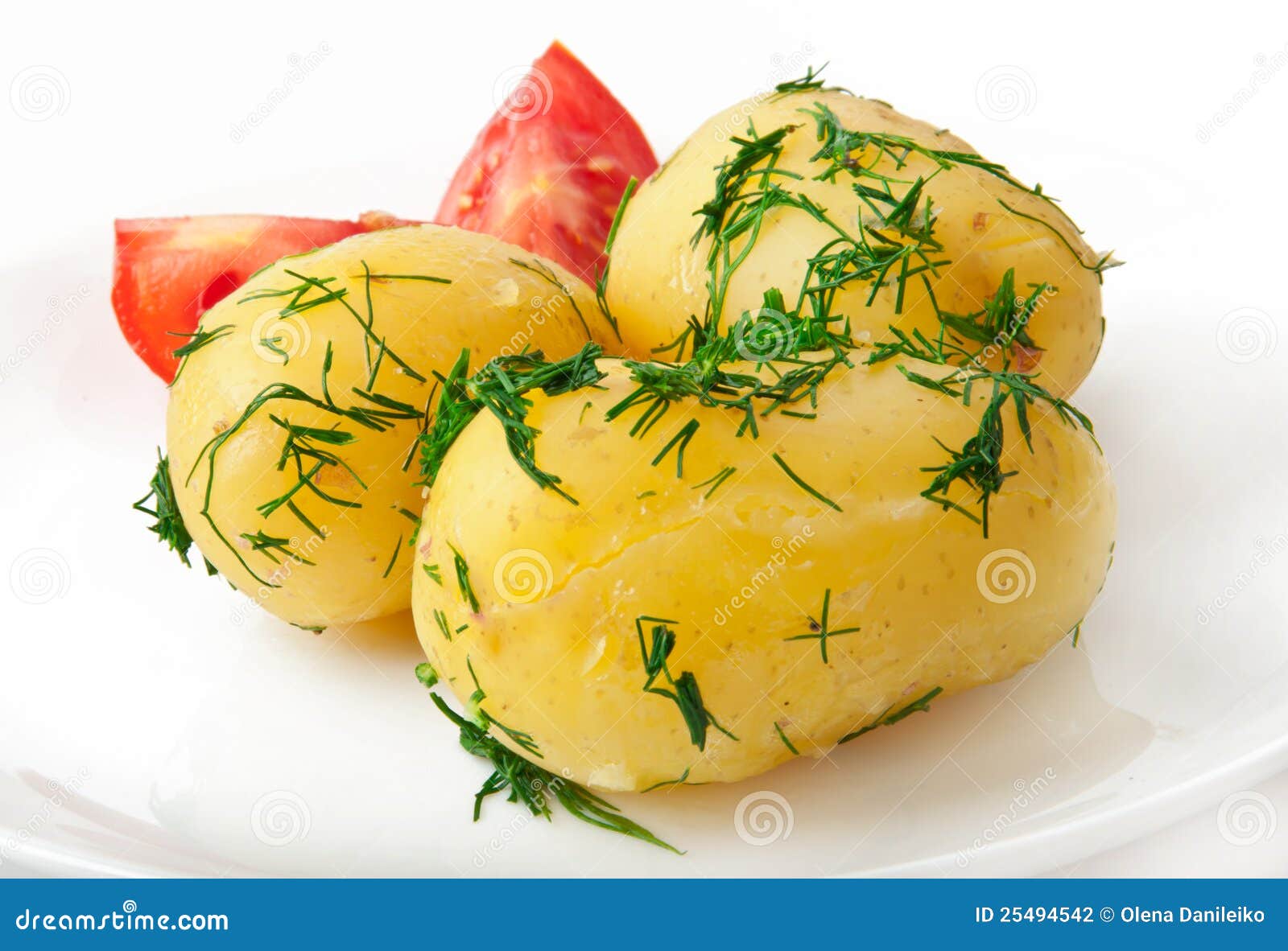 Young boiled potatoes stock photo. Image of breakfast 25494542