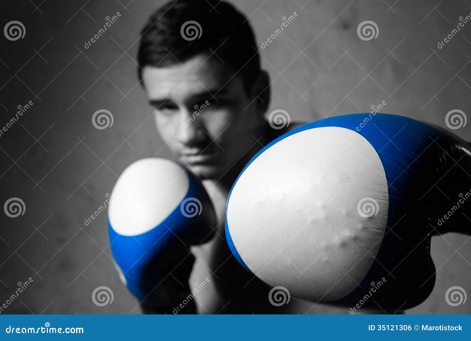 Young boxer fighter stock photo. Image of martial, young 35121306