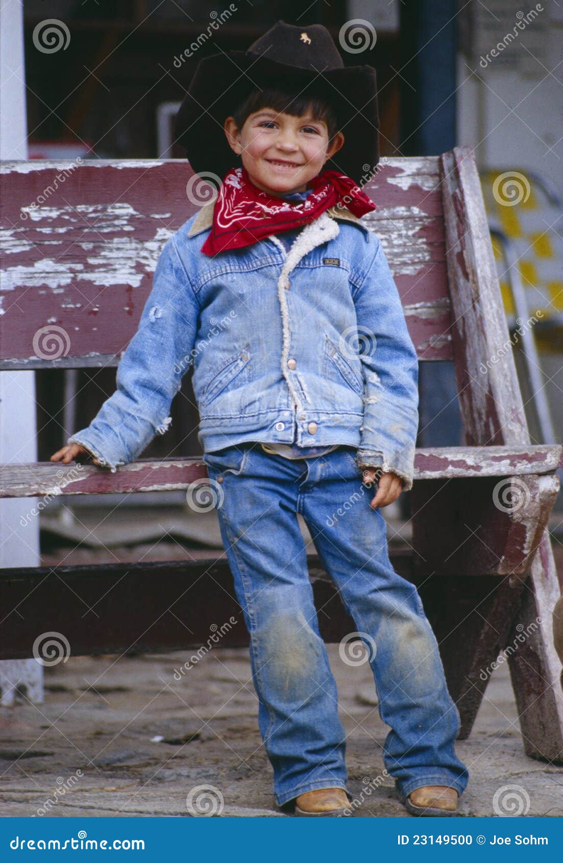 Young Boy Dressed As Cowboy Editorial Image Image of males, neckerchief 23149500