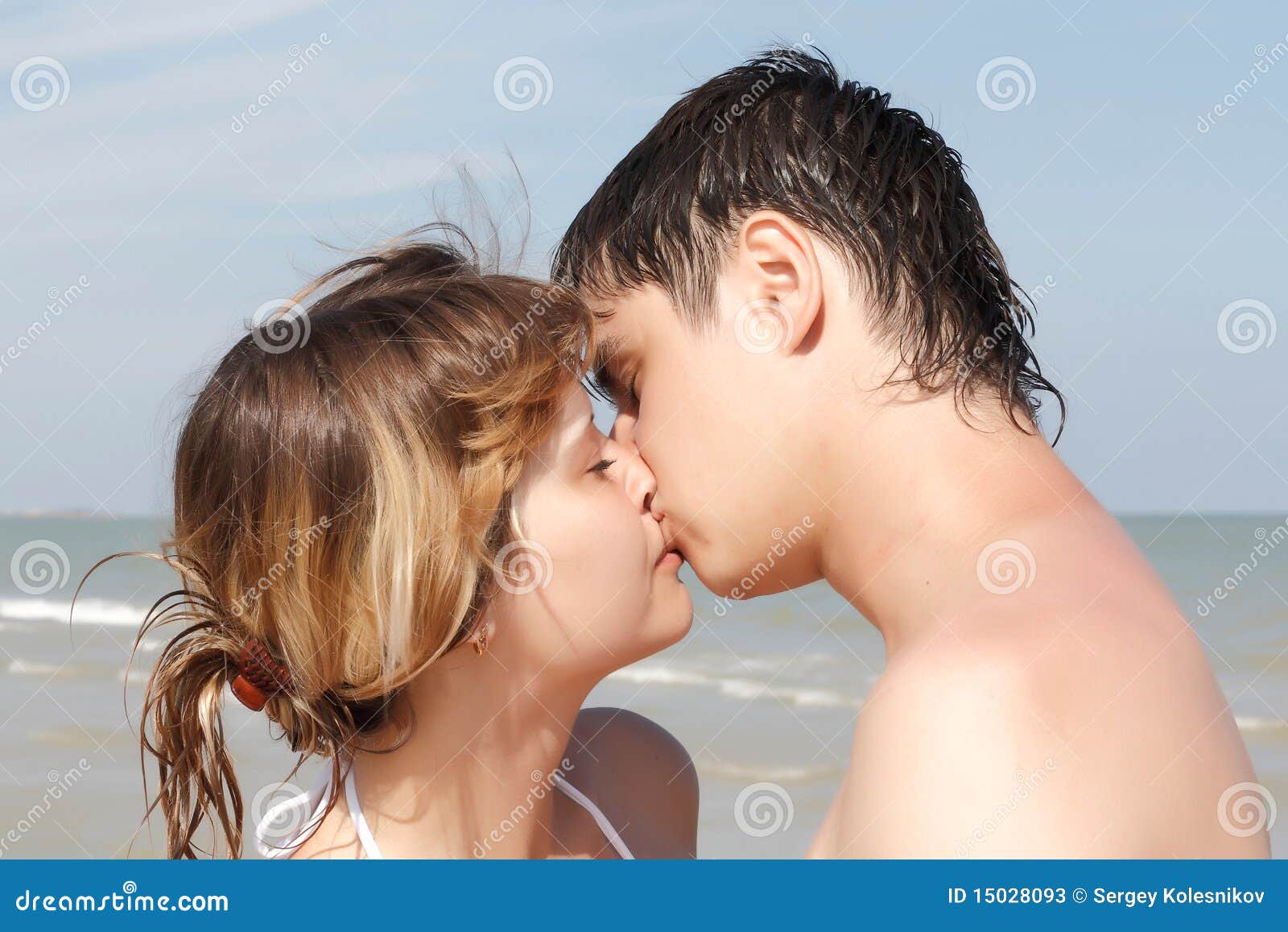 A Boy And A Girl Kissing