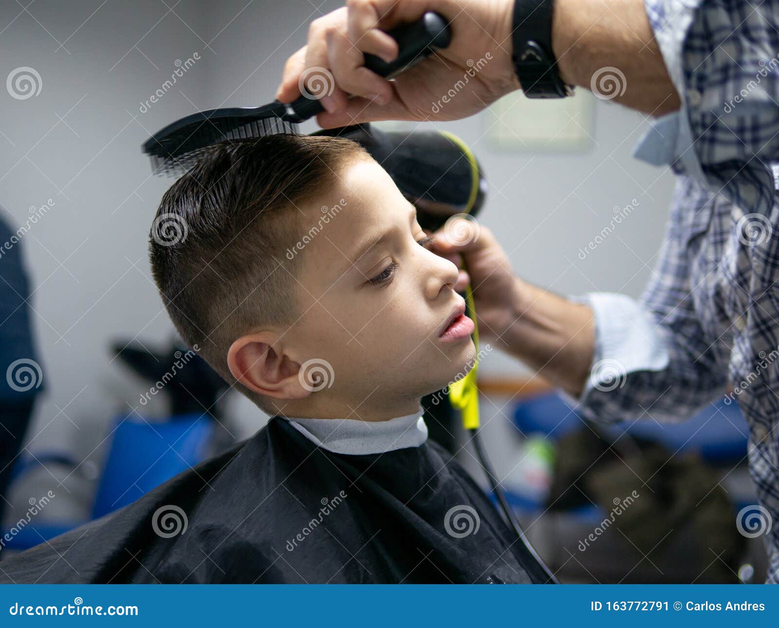 Young Boy at the Hairdresser Stock Image - Image of portrait, photogenic: 163772791 Young Boy at the Hairdresser Stock Image - Image of portrait, photogenic: 163772791