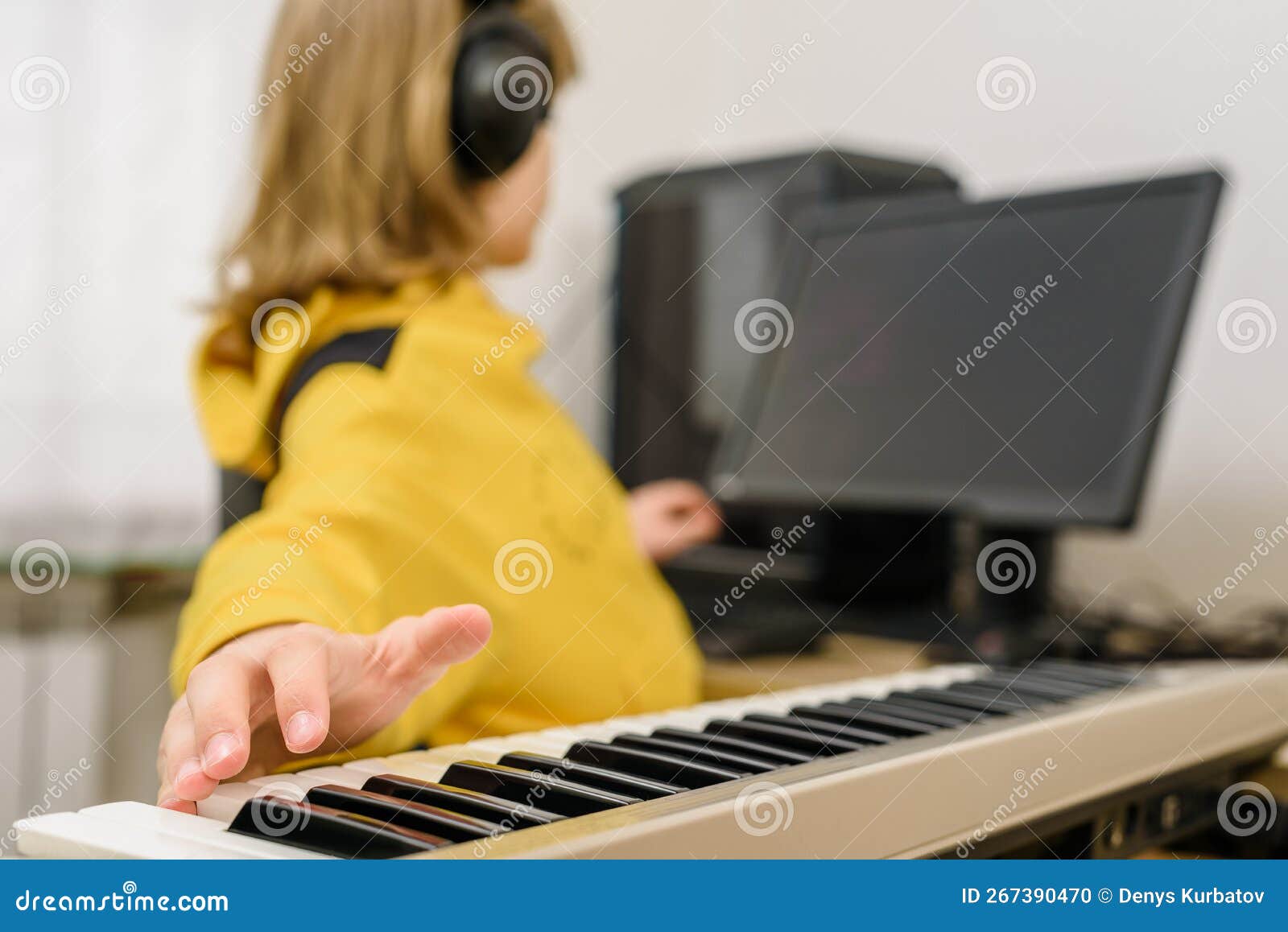 Home music studio stock photo. Image of happy, musical 267390470