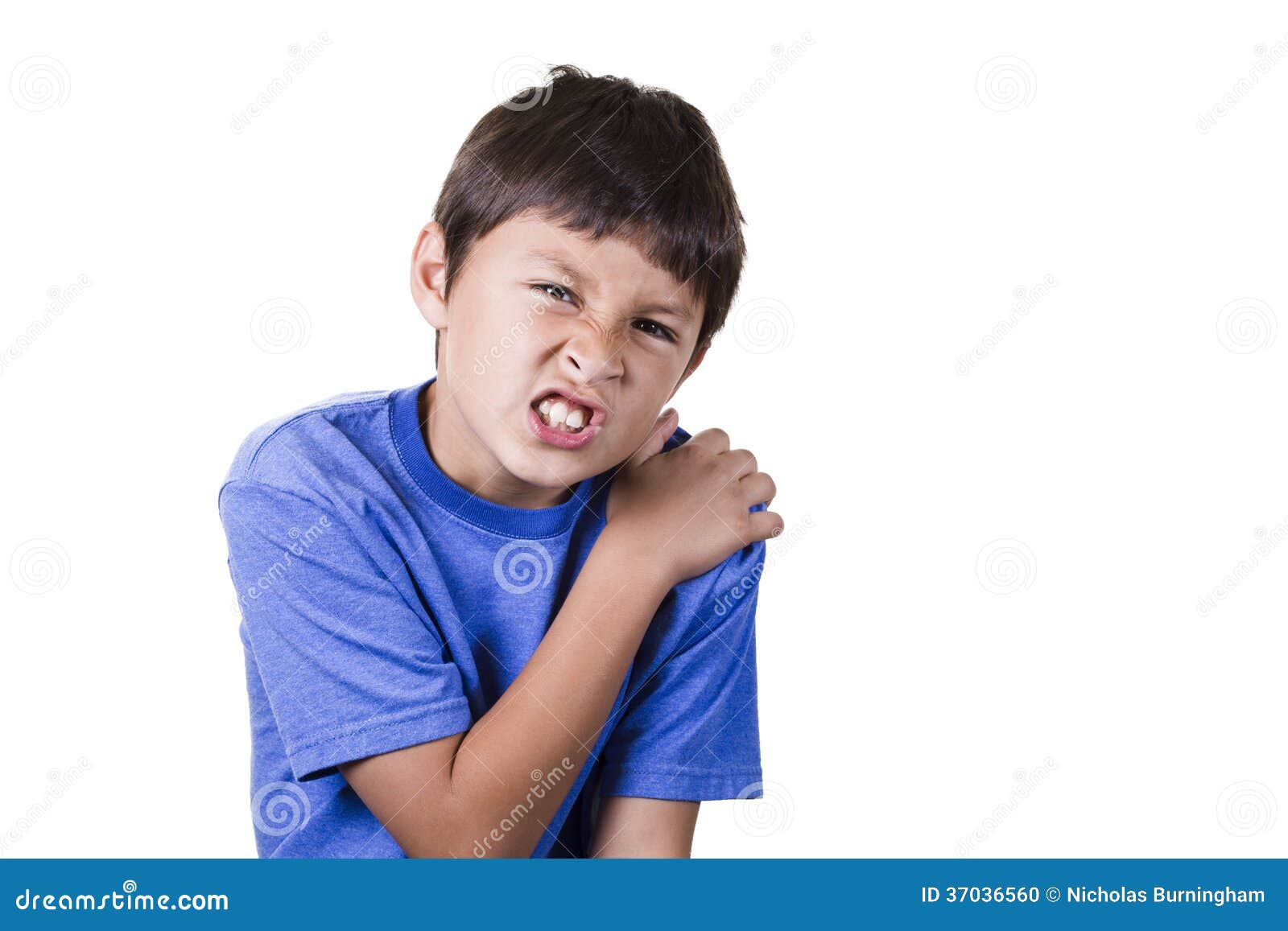Young Boy With Shoulder Pain Stock Photo Image 37036560