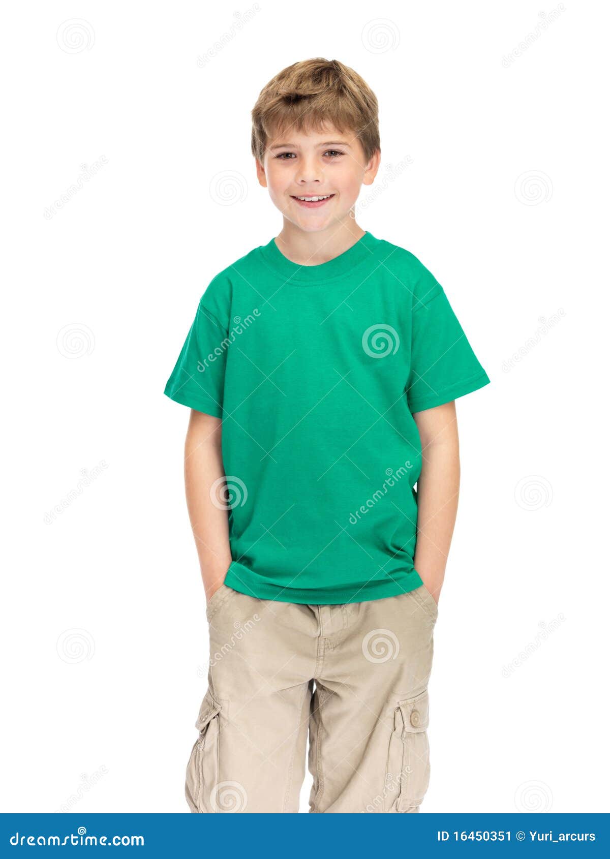 Young Boy Standing with Hands in Pocket Stock Image - Image of male ...