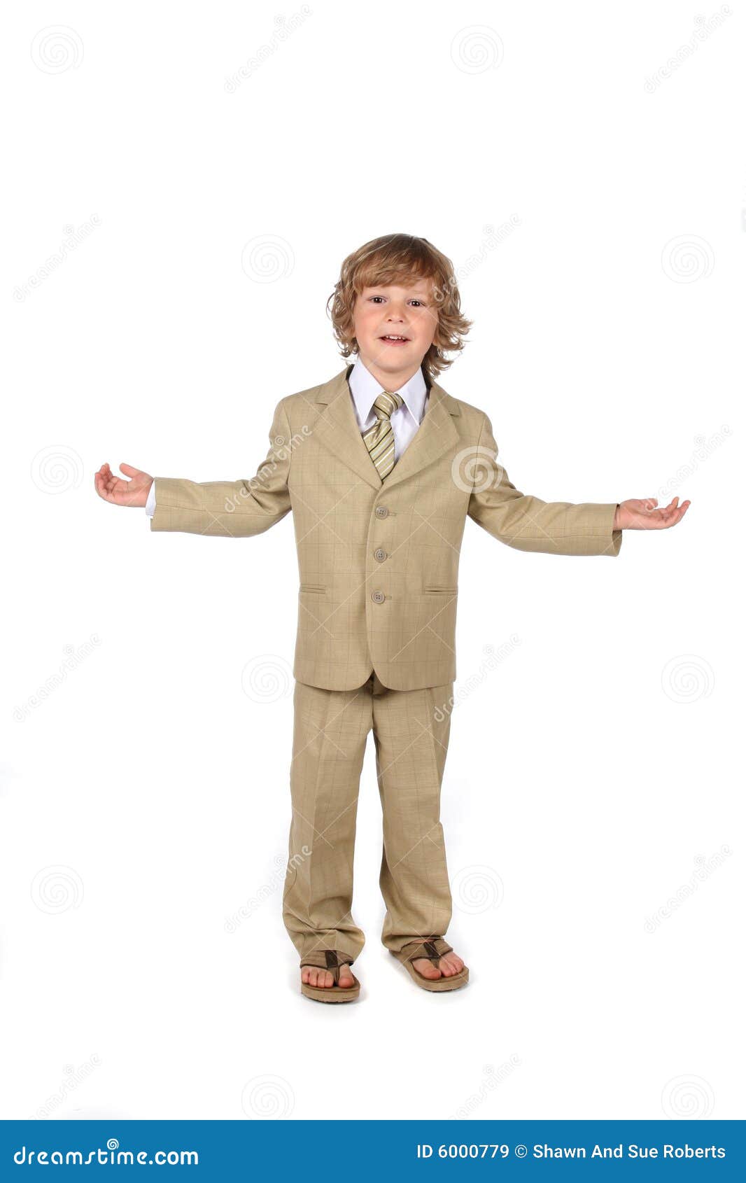 Young Boy In Suit RoyaltyFree Stock Photography