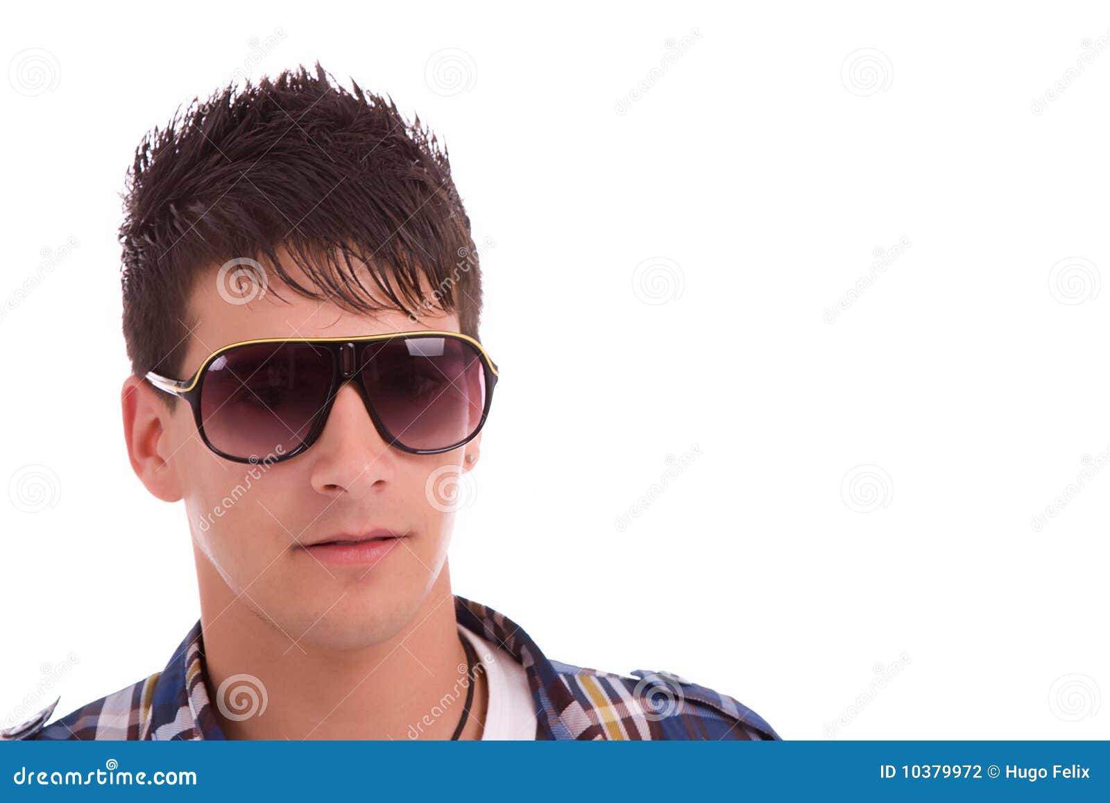 Young Boy with Sunglasses Portrait Stock Photo Image of caucasian, expression 10379972