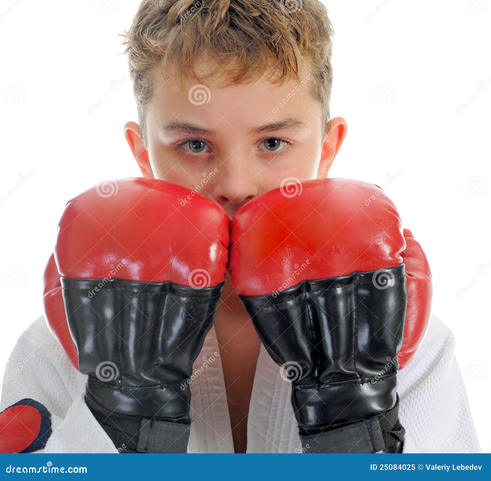 Young boy training karate. stock image. Image of male - 25084025