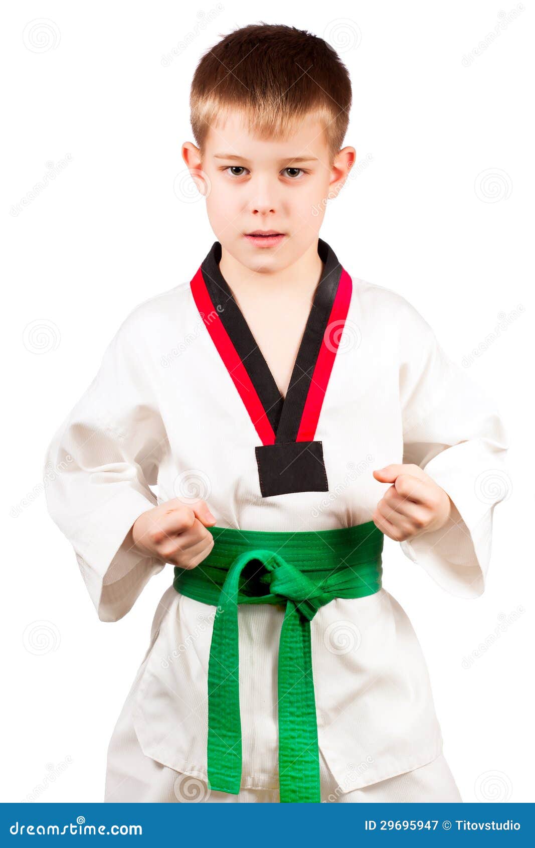 Young boy training karate. stock image. Image of arts 29695947