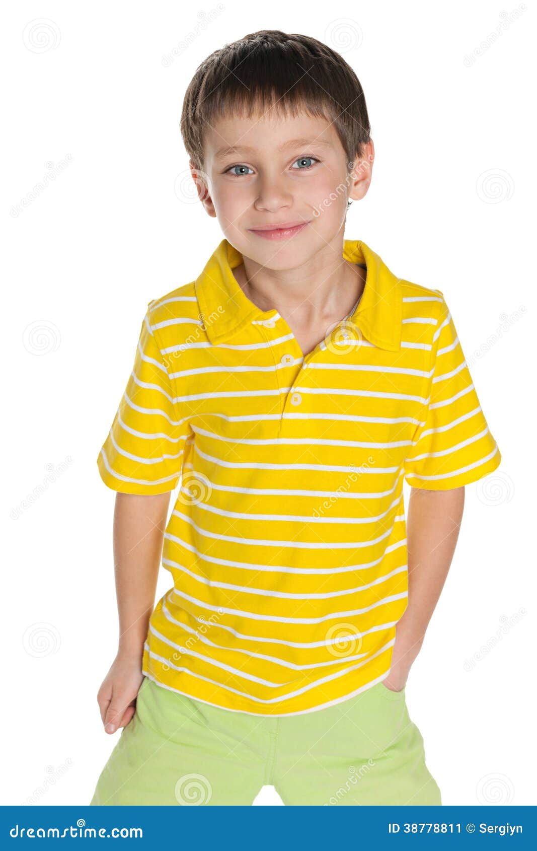 Young boy in yellow shirt stock image. Image of indoor 38778811