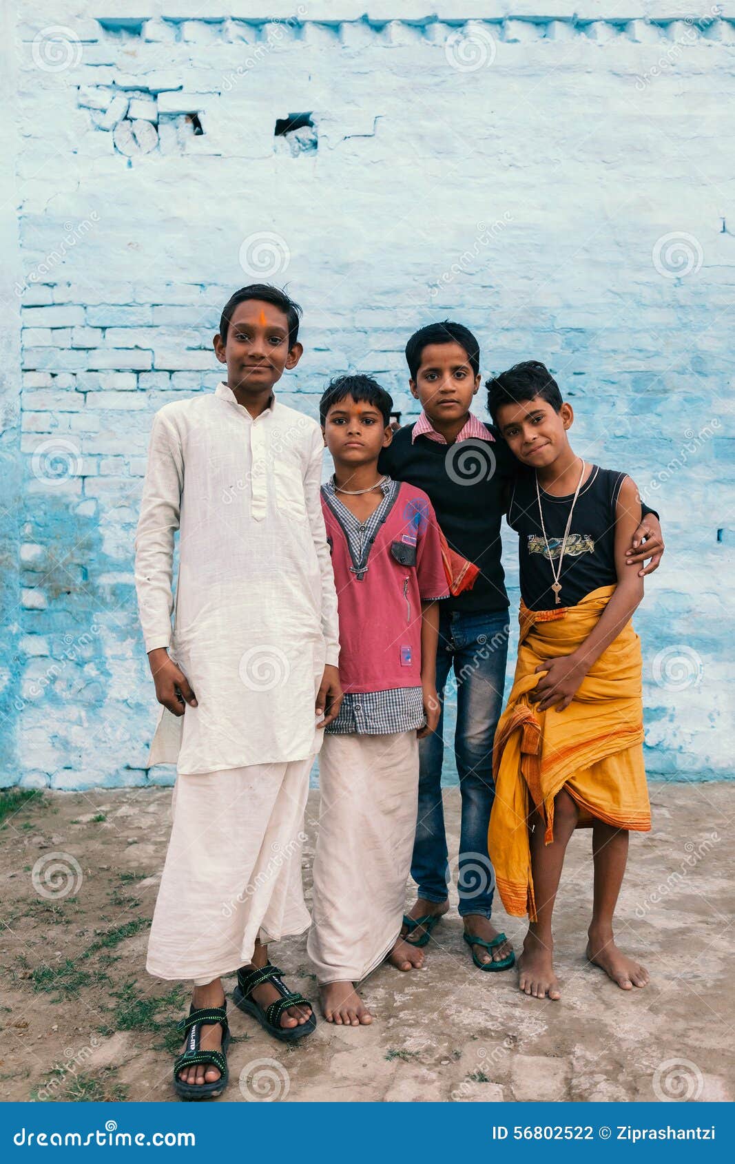 Young Boys in Indian Village. Editorial Photography Image of indian