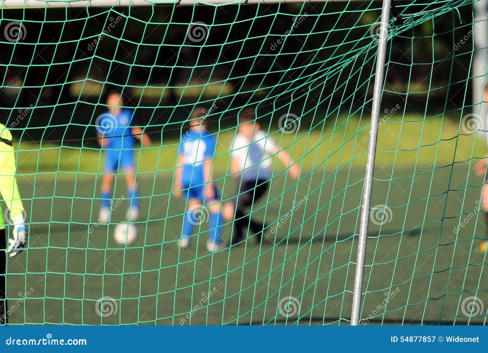 Young Boys Play Football Match Stock Image Image of boys, players