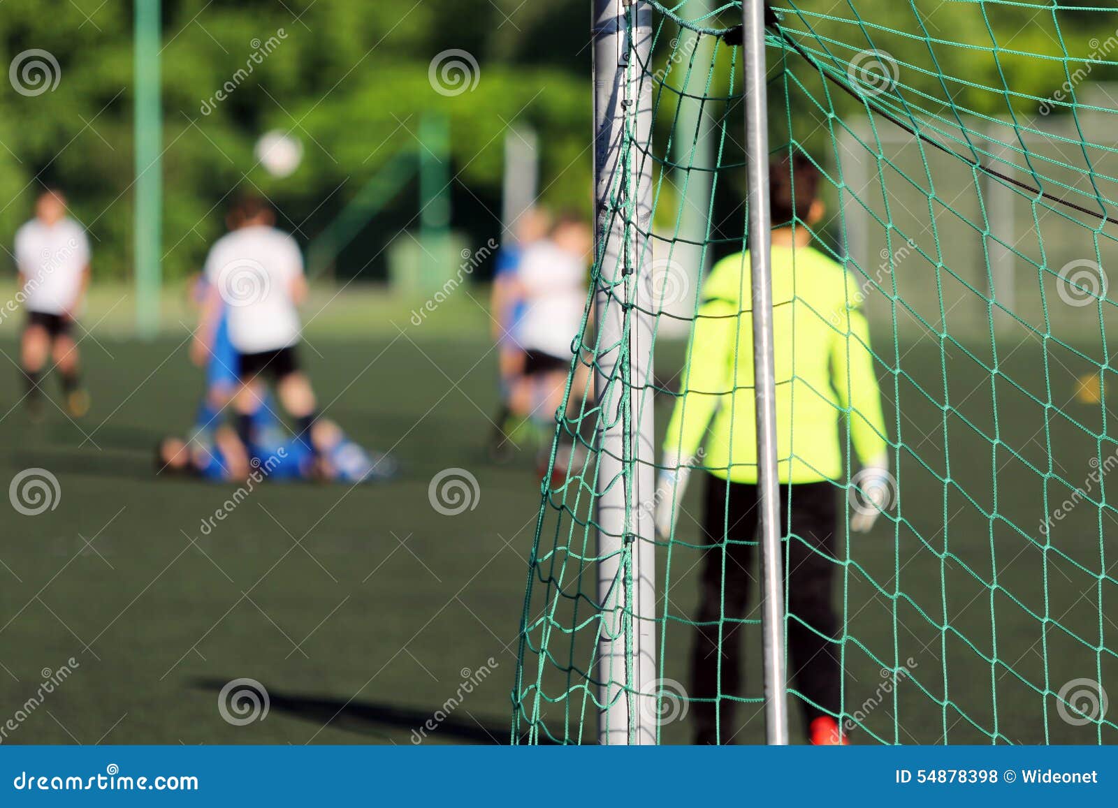 Young Boys Play Football Match Stock Photo Image of penalty, play