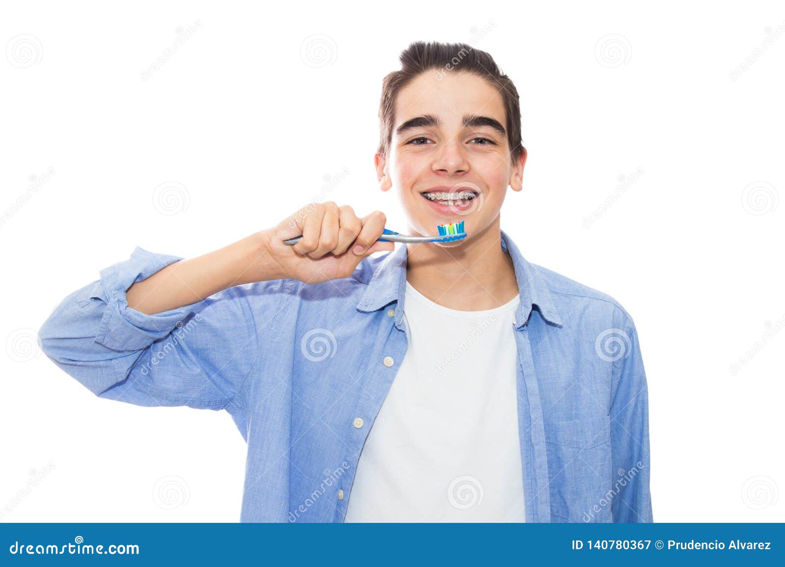 Young with Braces, Dental Hygiene Stock Image Image of health, smile