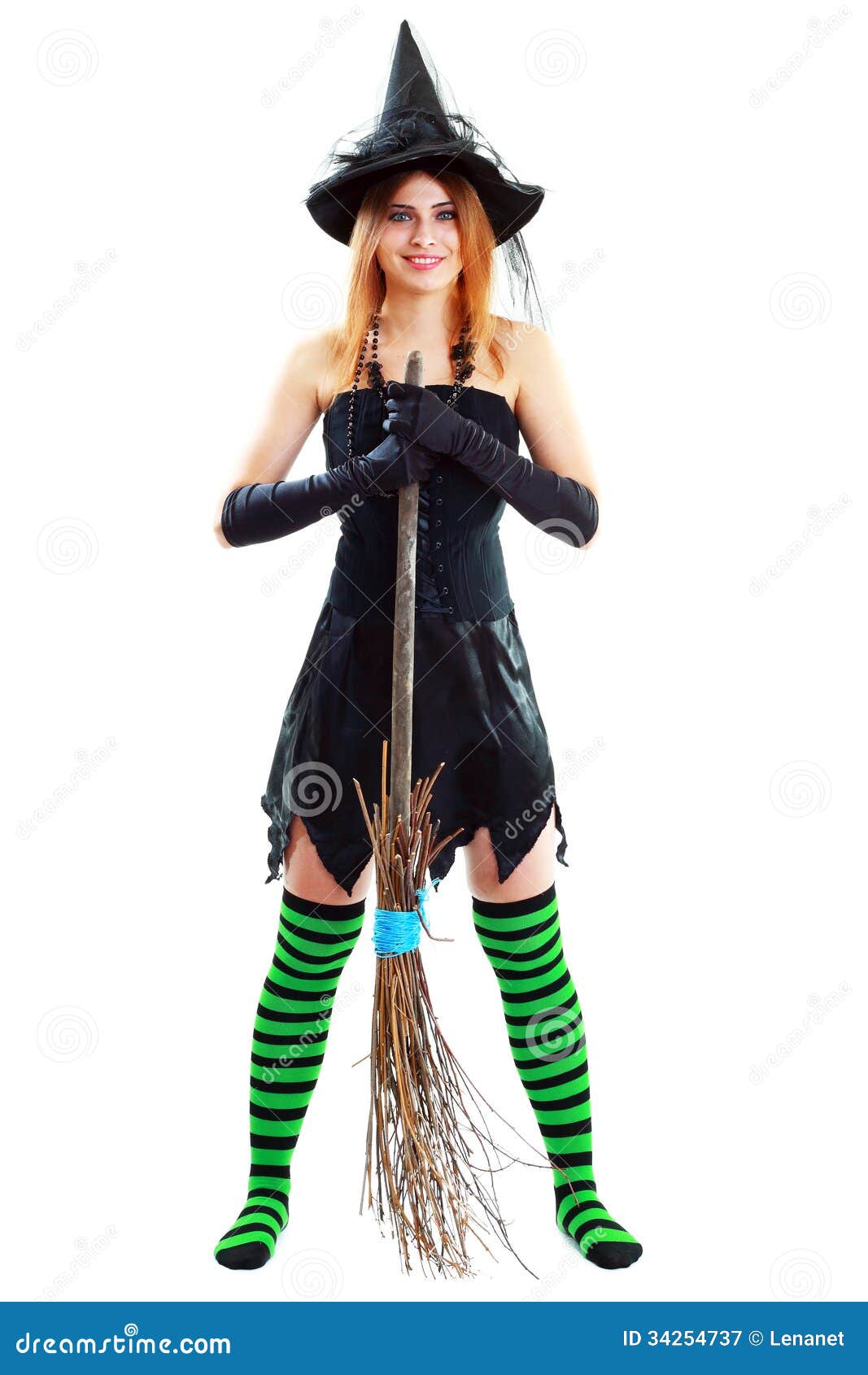 Young brunette witch stock image. Image of magician, november - 34254737